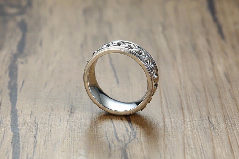 Jewelry Chain Spinner Ring 8mm Size ONE SIZE - 2 Thumbnail