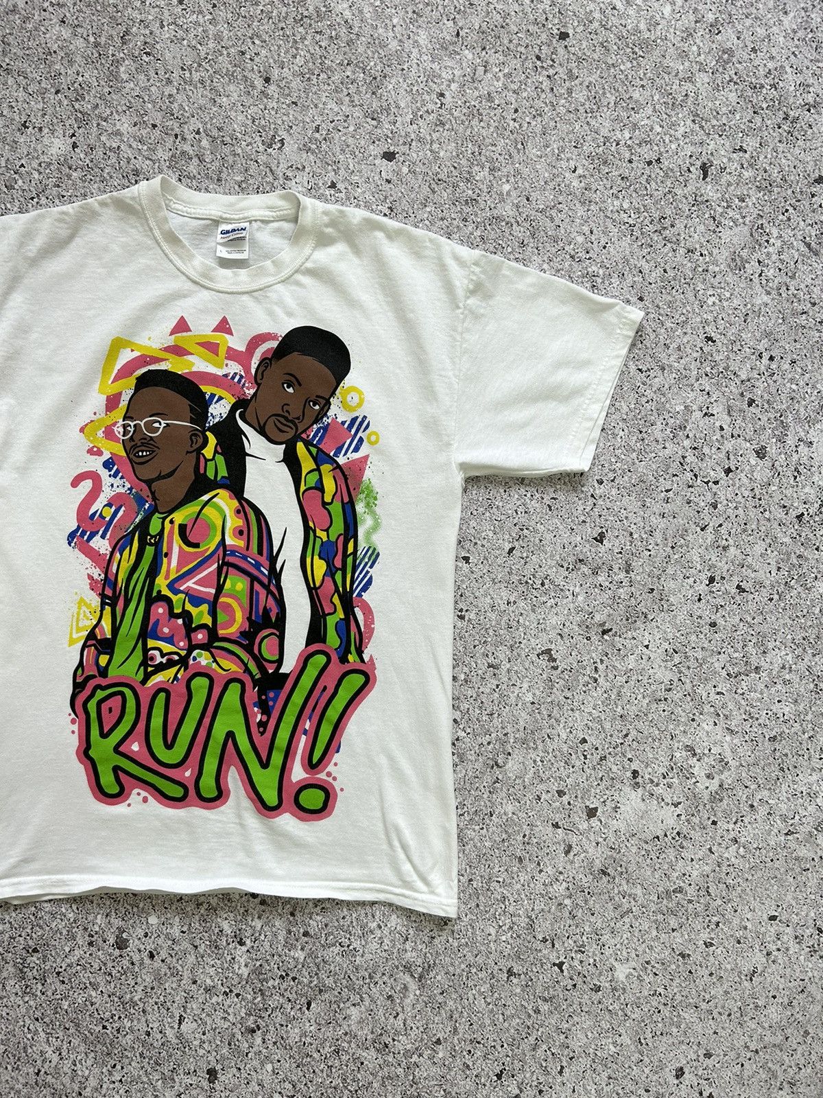 Band Tees × Vintage Vintage DJ Jazzy Jeff & the Fresh Prince Run Art T-Shirt Y2K Size US L / EU 52-54 / 3 - 3 Thumbnail