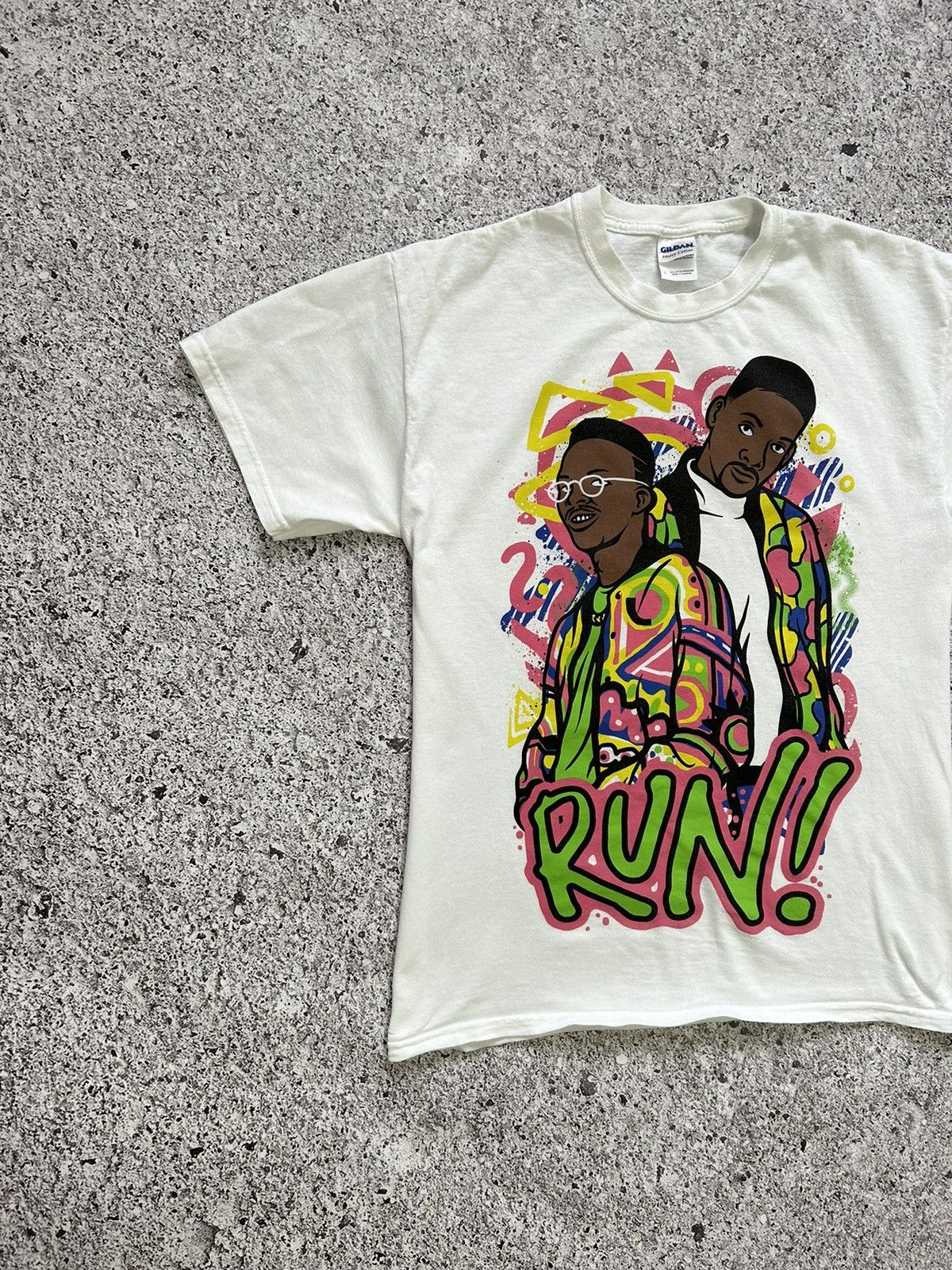 Band Tees × Vintage Vintage DJ Jazzy Jeff & the Fresh Prince Run Art T-Shirt Y2K Size US L / EU 52-54 / 3 - 2 Thumbnail