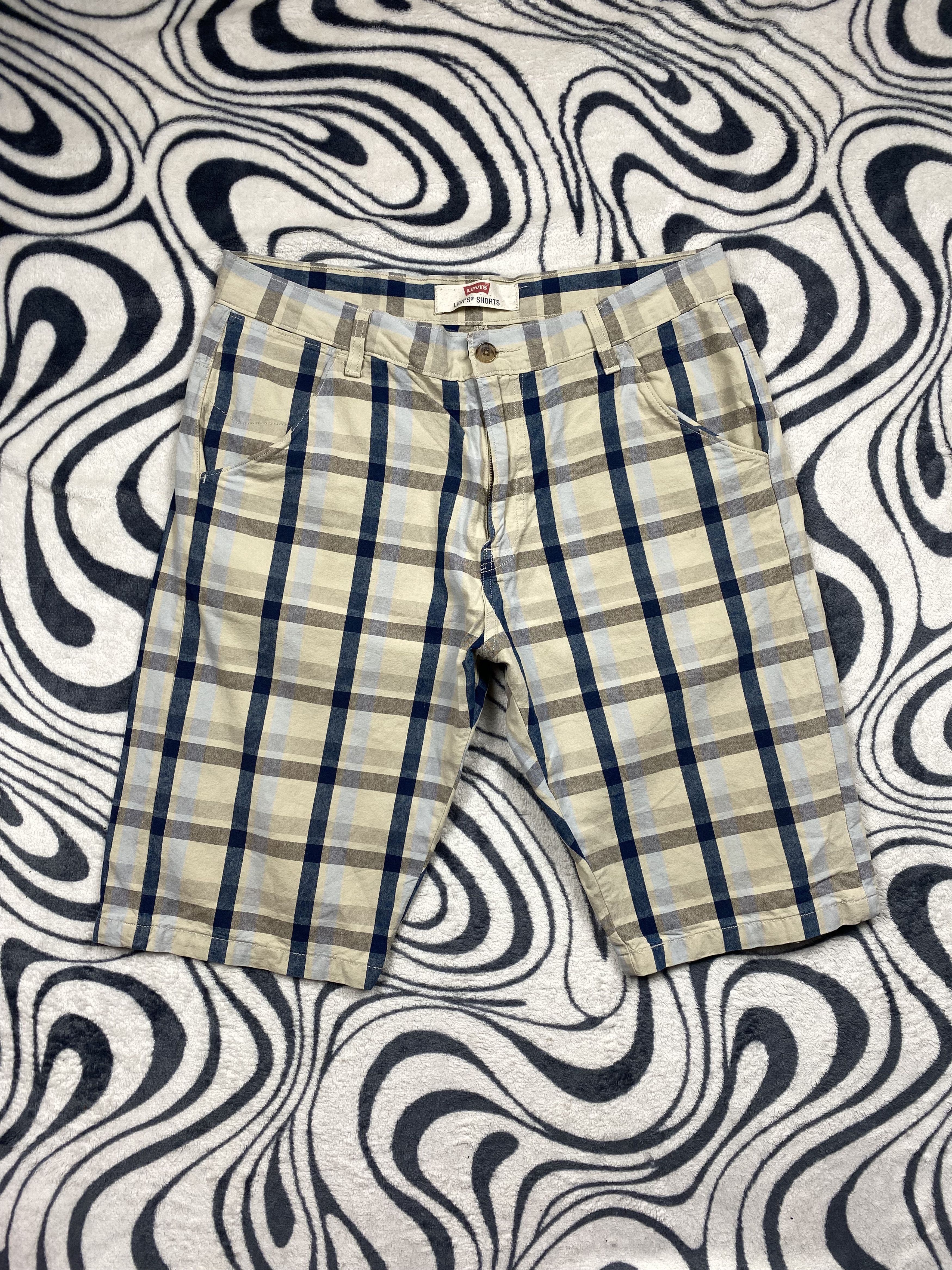 Levi's Levis Vintage Mens Plaid Chino Shorts Size US 33 - 1 Thumbnail