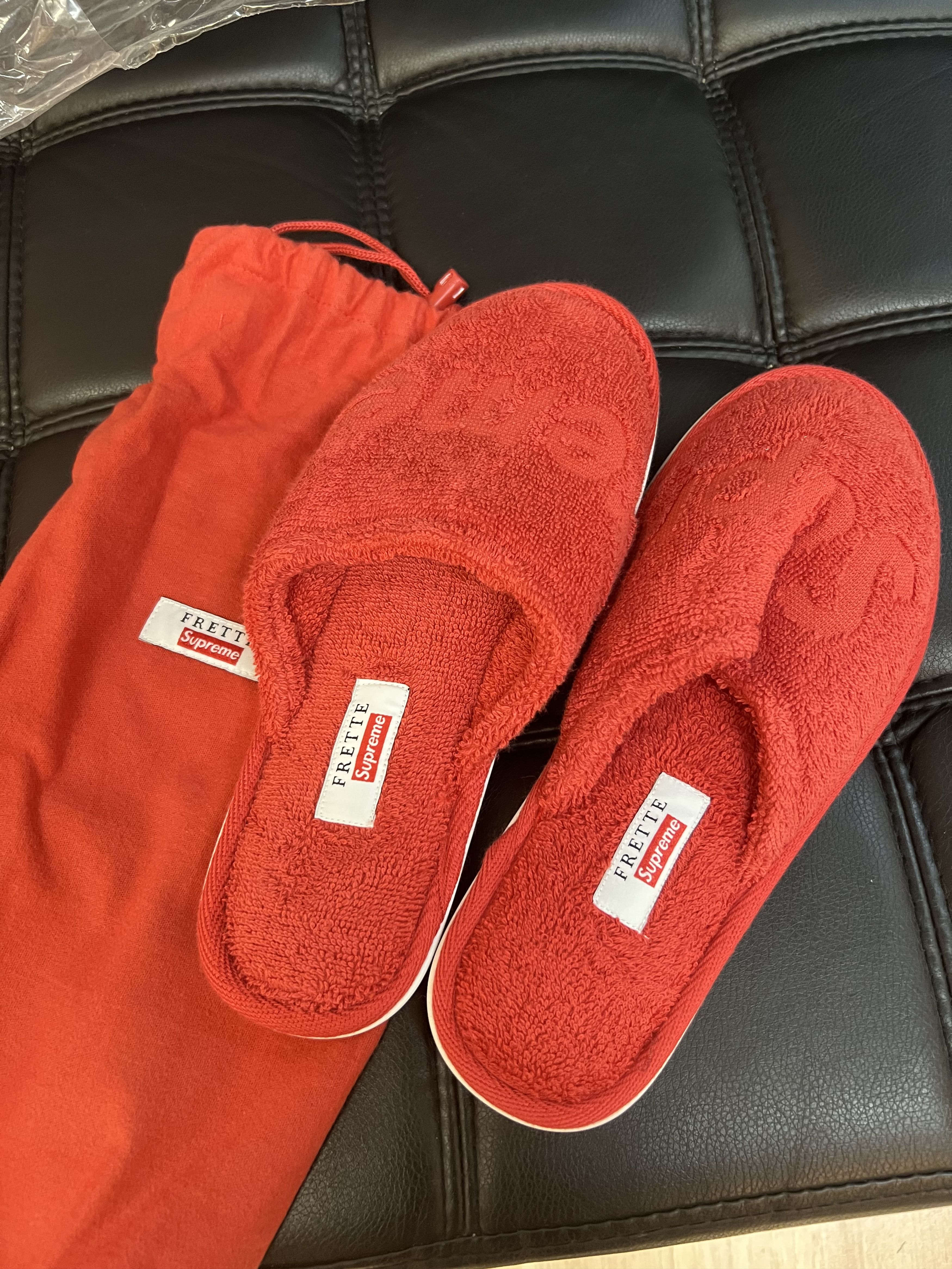 名入れ無料 Supreme/Frette Slippers シュプリーム スリッパ Red | www ...