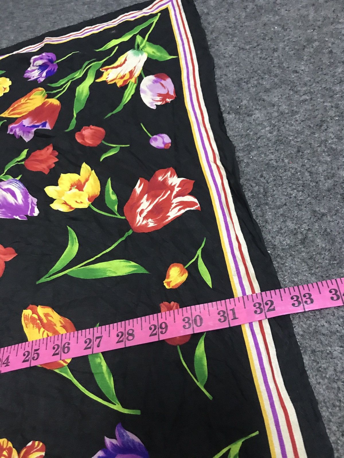Other 90s Floriade 1992 Floral Florida Printed Screen Scarf Size ONE SIZE - 6 Thumbnail