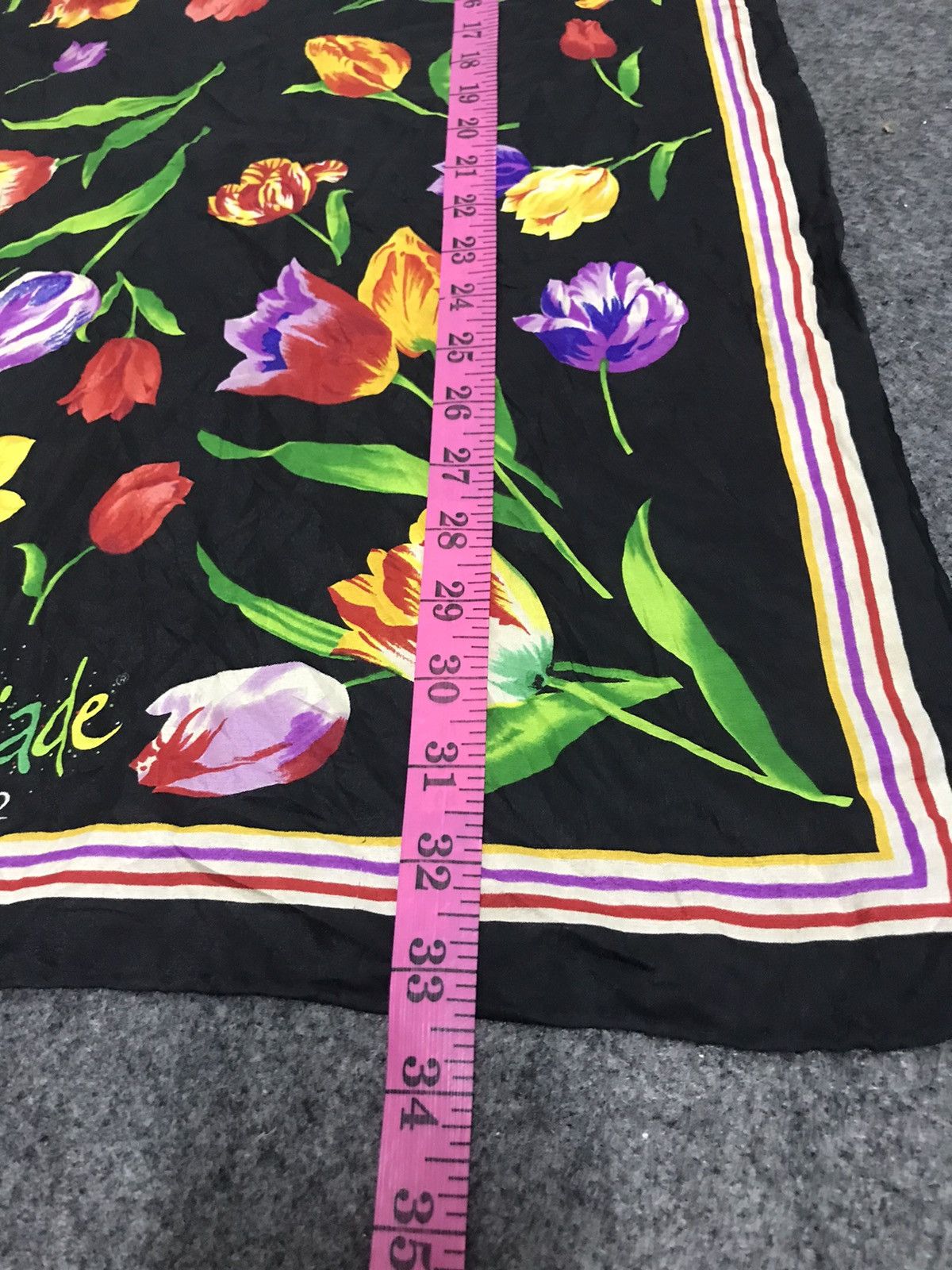 Other 90s Floriade 1992 Floral Florida Printed Screen Scarf Size ONE SIZE - 7 Thumbnail