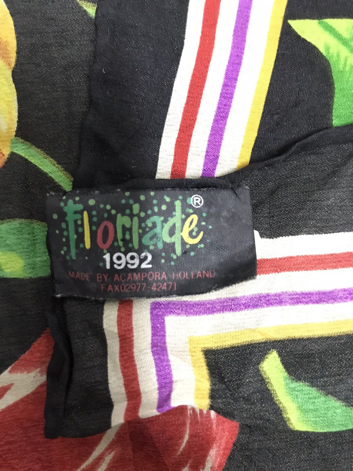 Other 90s Floriade 1992 Floral Florida Printed Screen Scarf Size ONE SIZE - 8 Thumbnail