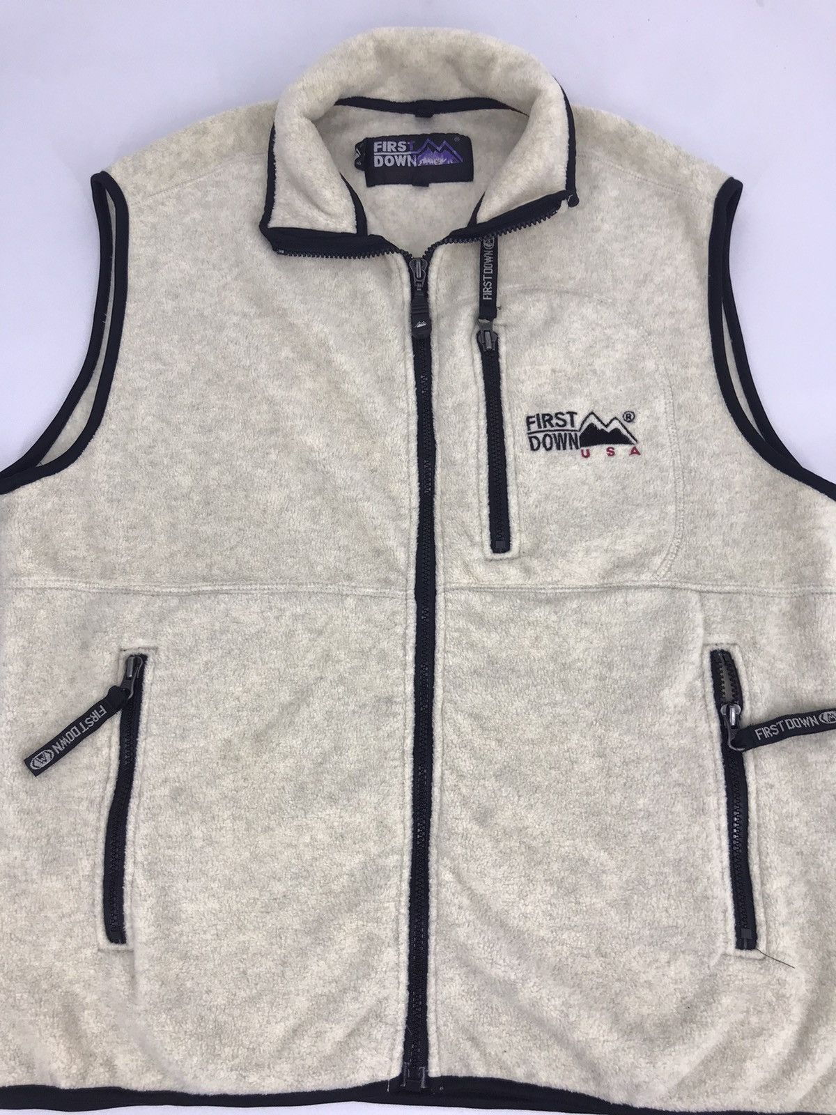Japanese Brand Vintage First Down USA Design Insulated Wool Winter Wear Size US L / EU 52-54 / 3 - 2 Thumbnail