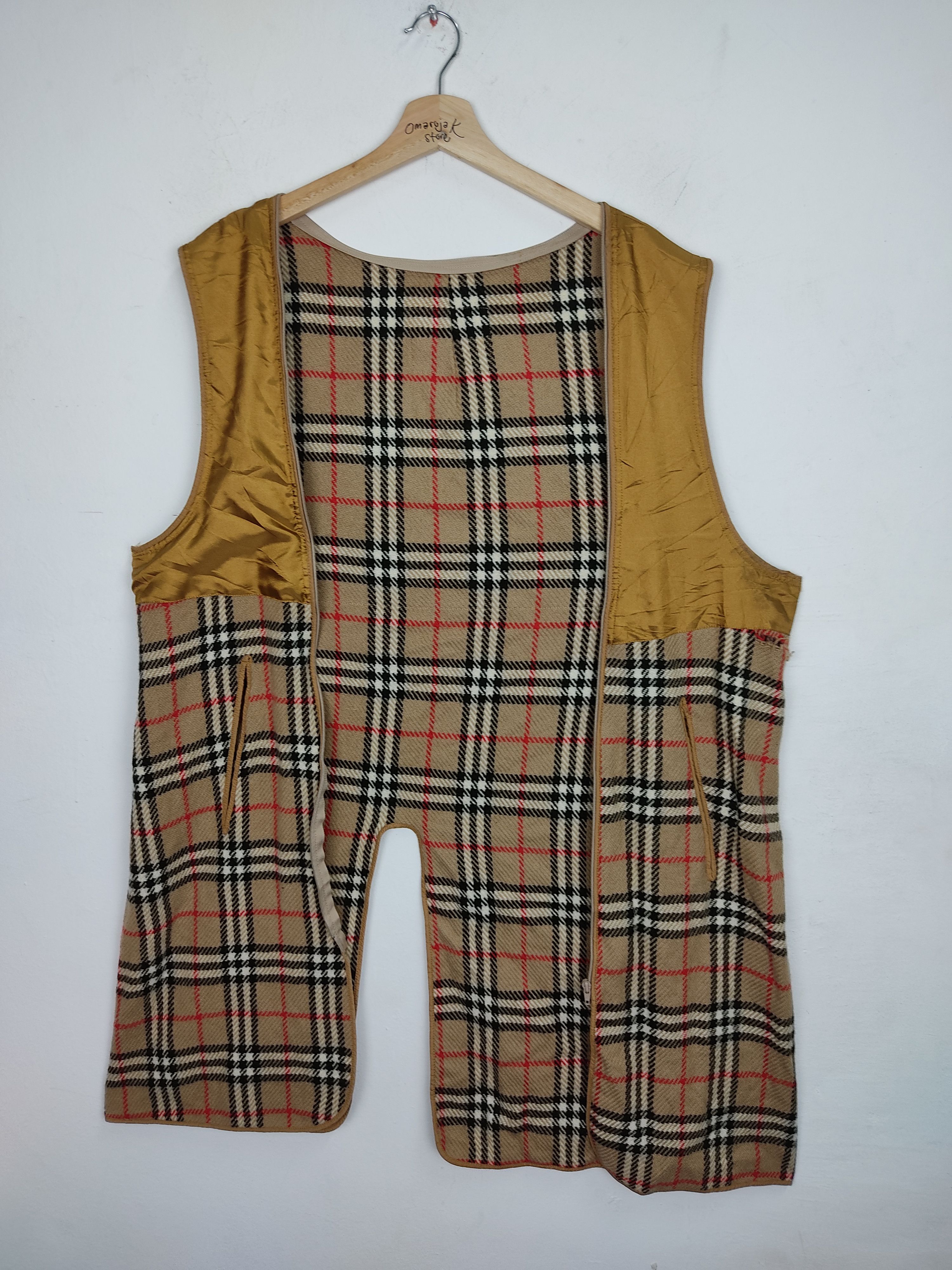 Burberry Vintage BURBERRY London Nova Check Wool Inner Jacket Size US M / EU 48-50 / 2 - 4 Thumbnail
