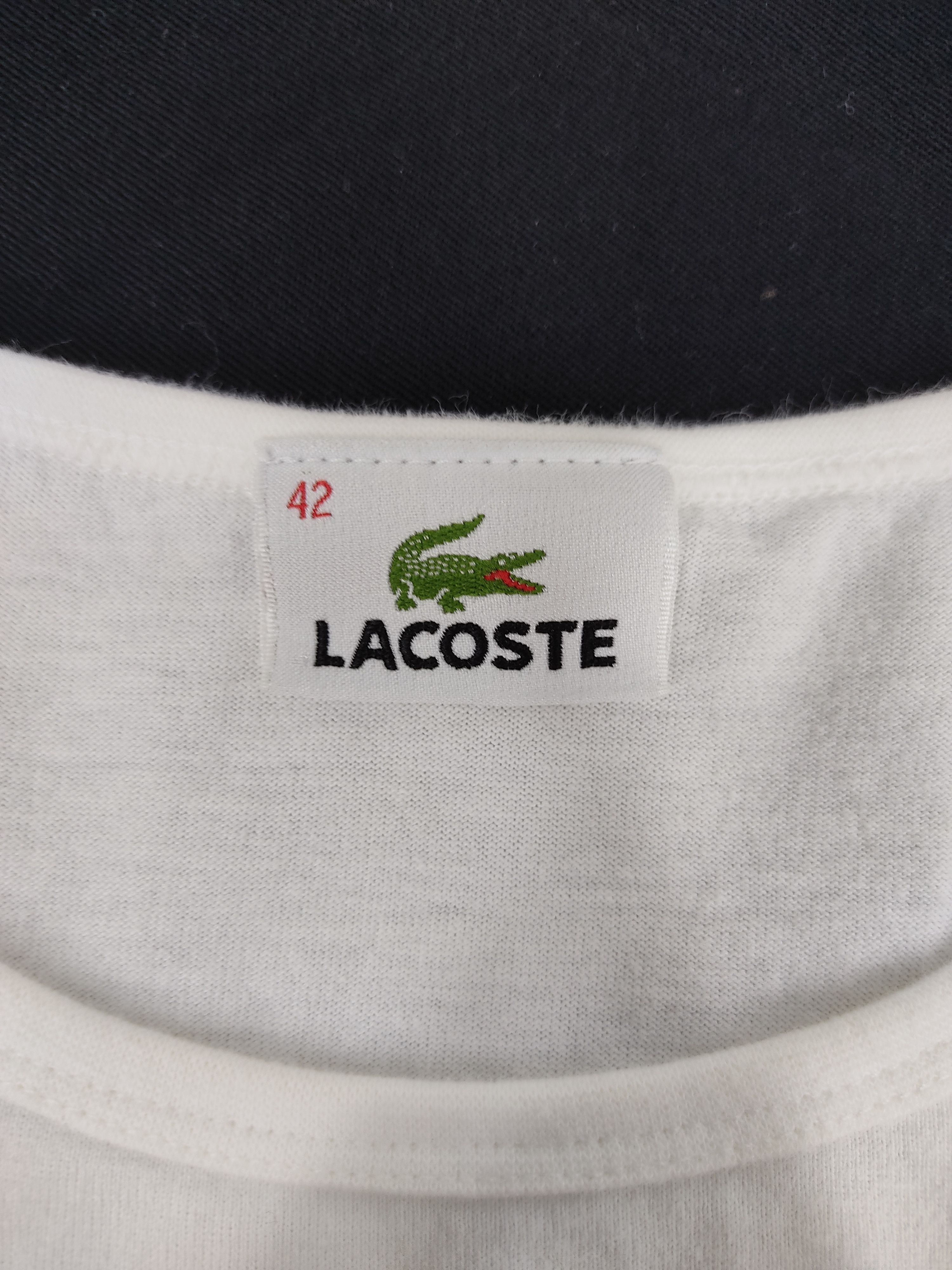 Lacoste Vintage Lacoste Printed Designer Spell Out Tees Size XS / US 0-2 / IT 36-38 - 3 Thumbnail