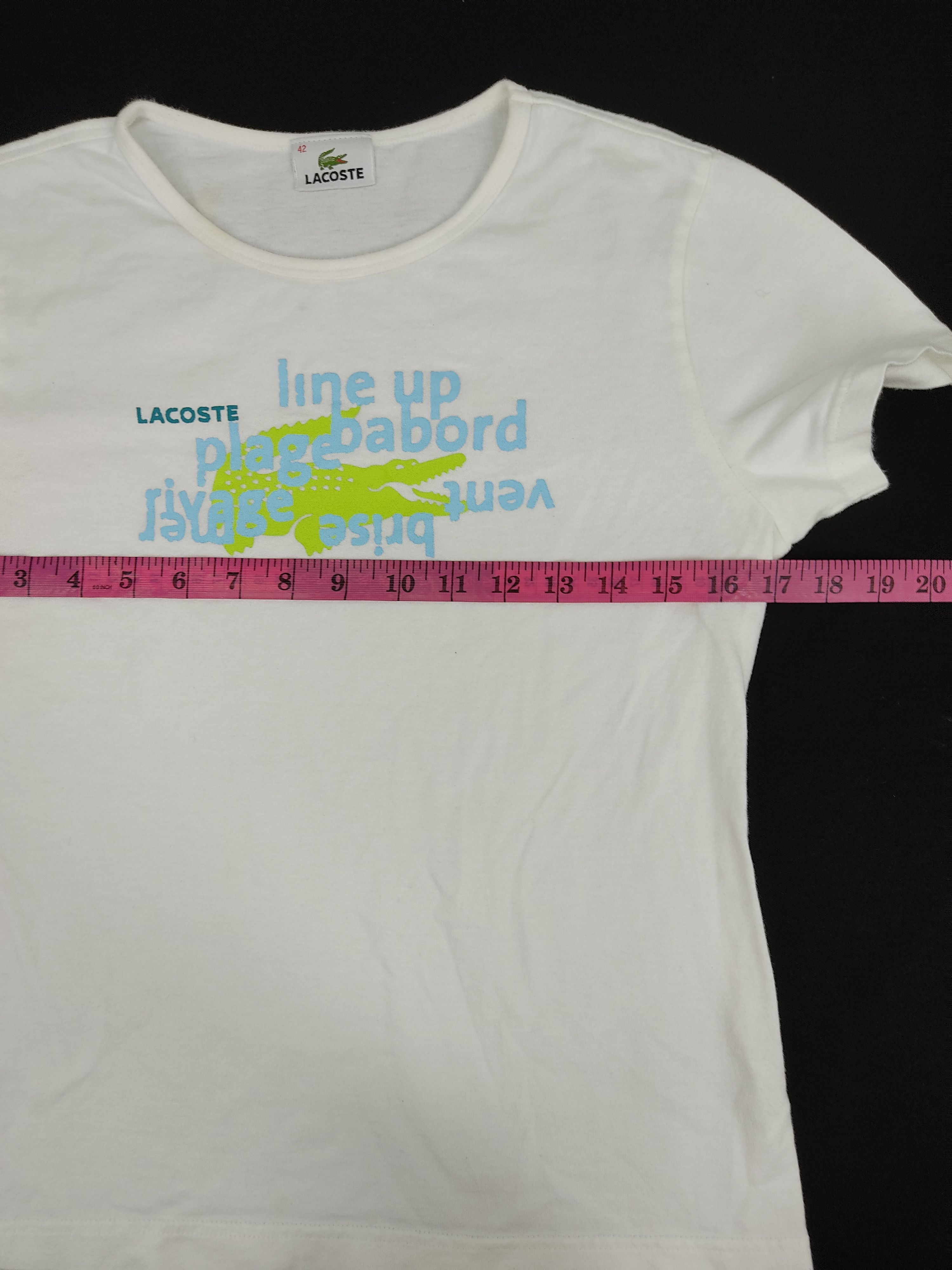 Lacoste Vintage Lacoste Printed Designer Spell Out Tees Size XS / US 0-2 / IT 36-38 - 5 Thumbnail