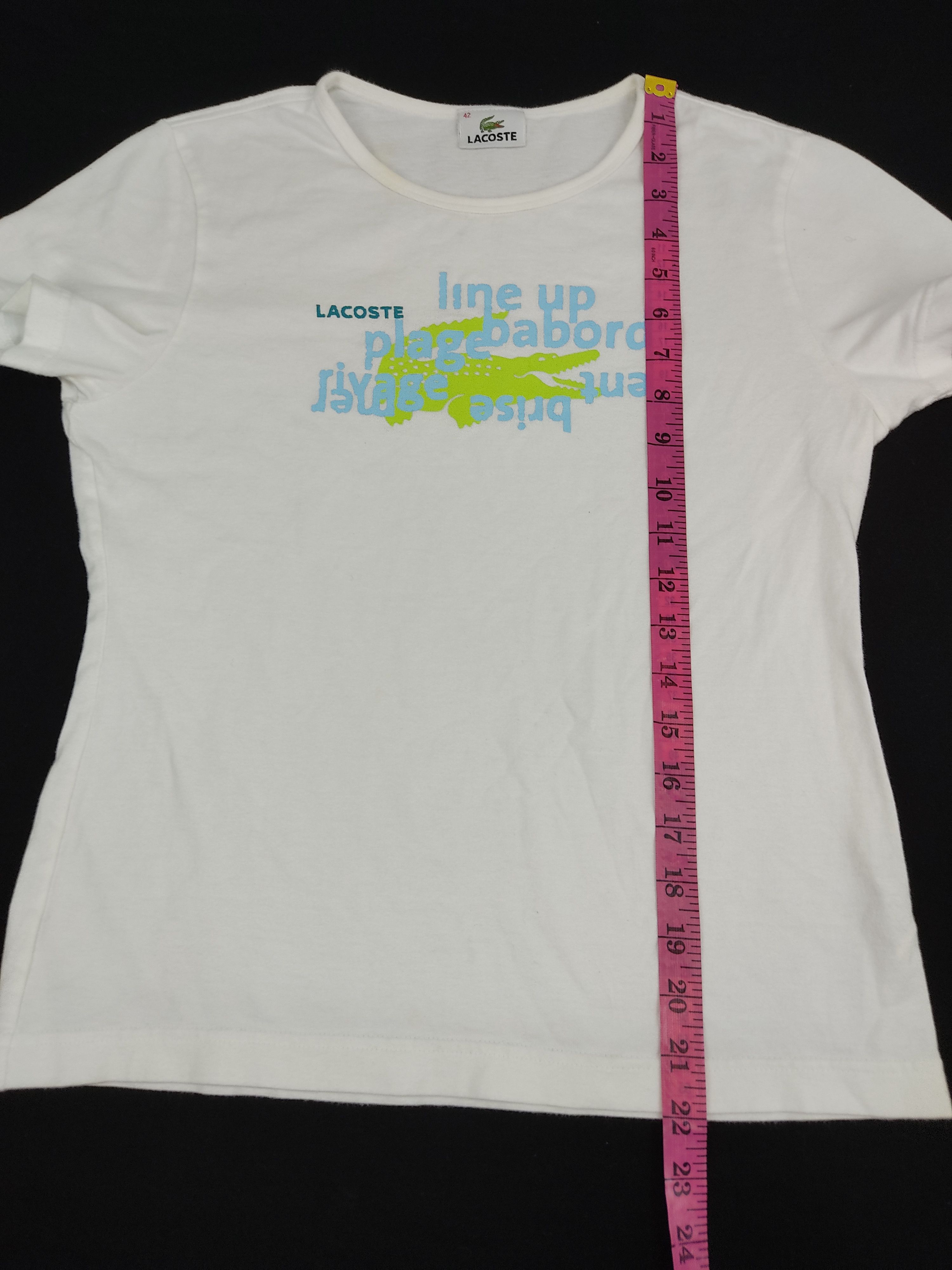 Lacoste Vintage Lacoste Printed Designer Spell Out Tees Size XS / US 0-2 / IT 36-38 - 6 Thumbnail