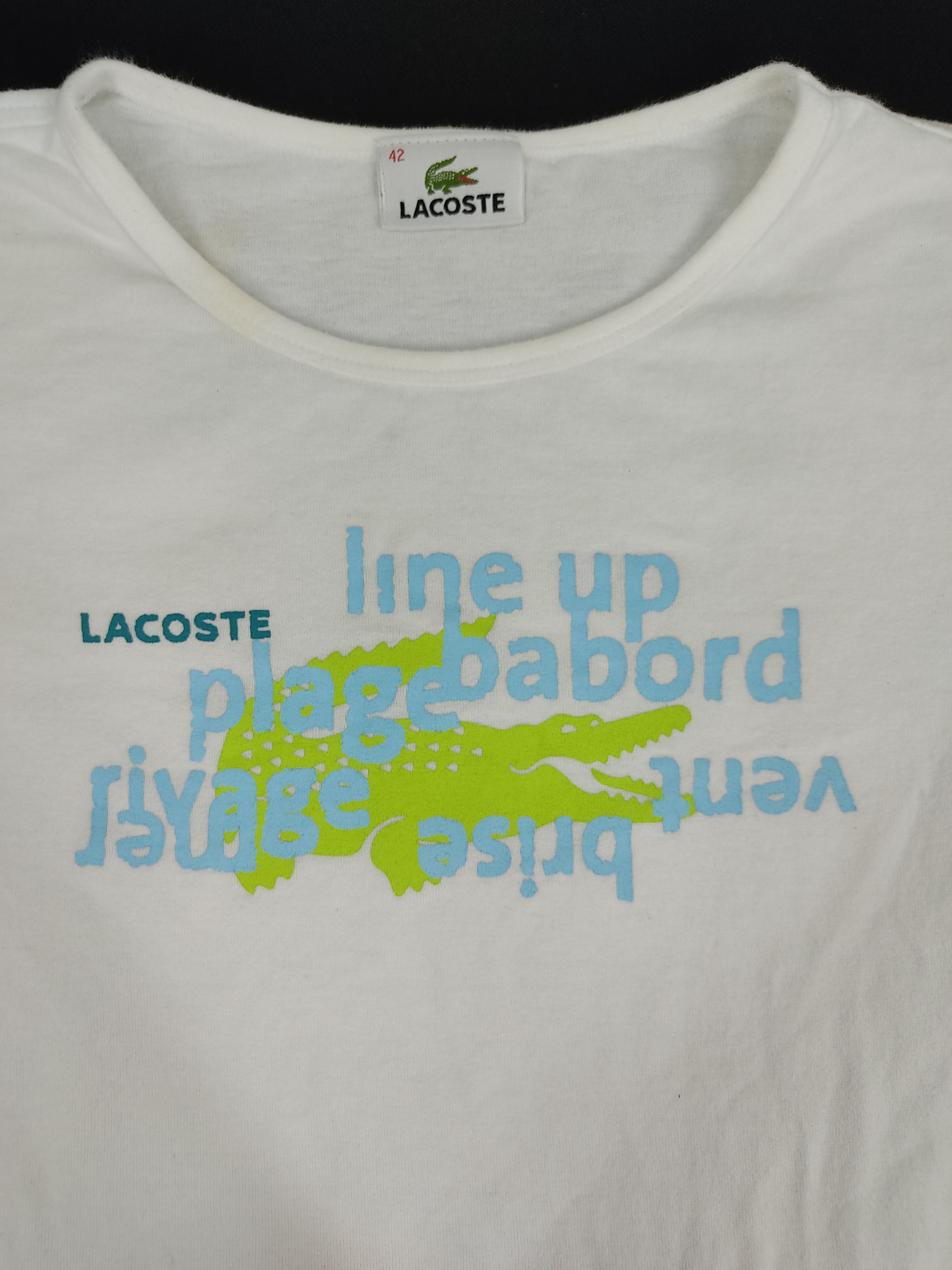 Lacoste Vintage Lacoste Printed Designer Spell Out Tees Size XS / US 0-2 / IT 36-38 - 2 Thumbnail