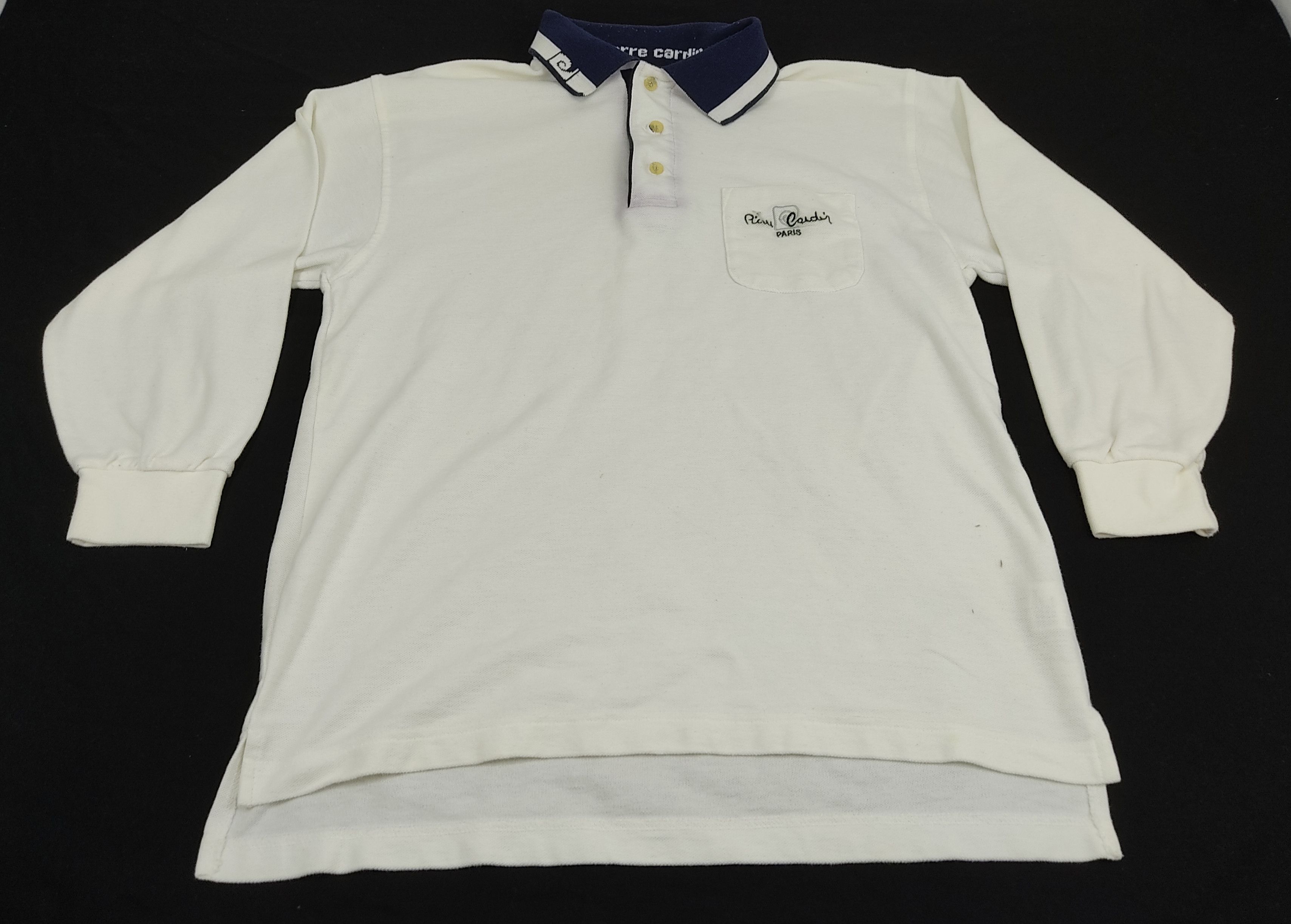 Pierre Cardin short sleeve check shirt, men's size L unclear white type Vintage Second Hand