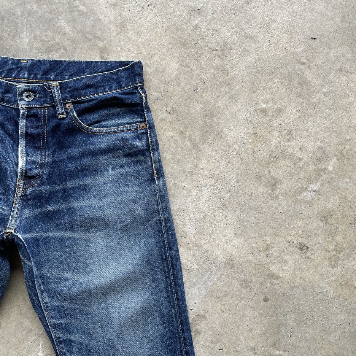 Edifice Japan Vintage EDIFICE Japan Faded Selvedge Denim Jeans Pants W30 Size US 30 / EU 46 - 6 Thumbnail