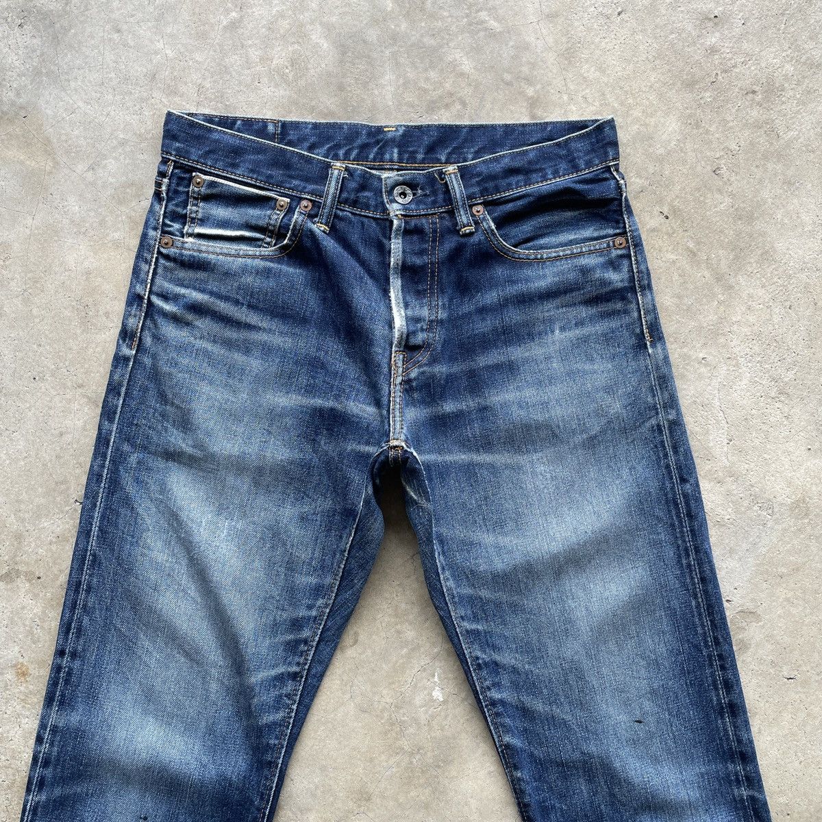 Edifice Japan Vintage EDIFICE Japan Faded Selvedge Denim Jeans Pants W30 Size US 30 / EU 46 - 3 Thumbnail
