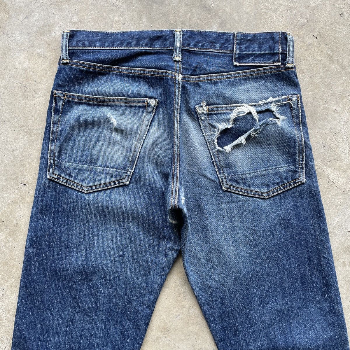 Edifice Japan Vintage EDIFICE Japan Faded Selvedge Denim Jeans Pants W30 Size US 30 / EU 46 - 15 Thumbnail