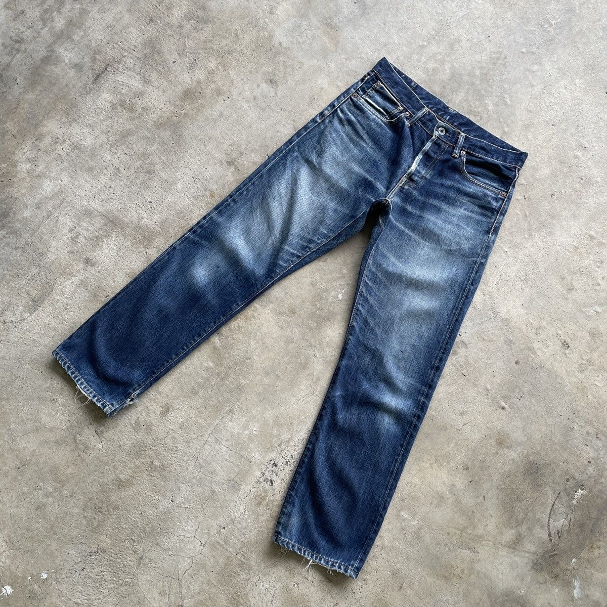 Edifice Japan Vintage EDIFICE Japan Faded Selvedge Denim Jeans Pants W30 Size US 30 / EU 46 - 2 Thumbnail
