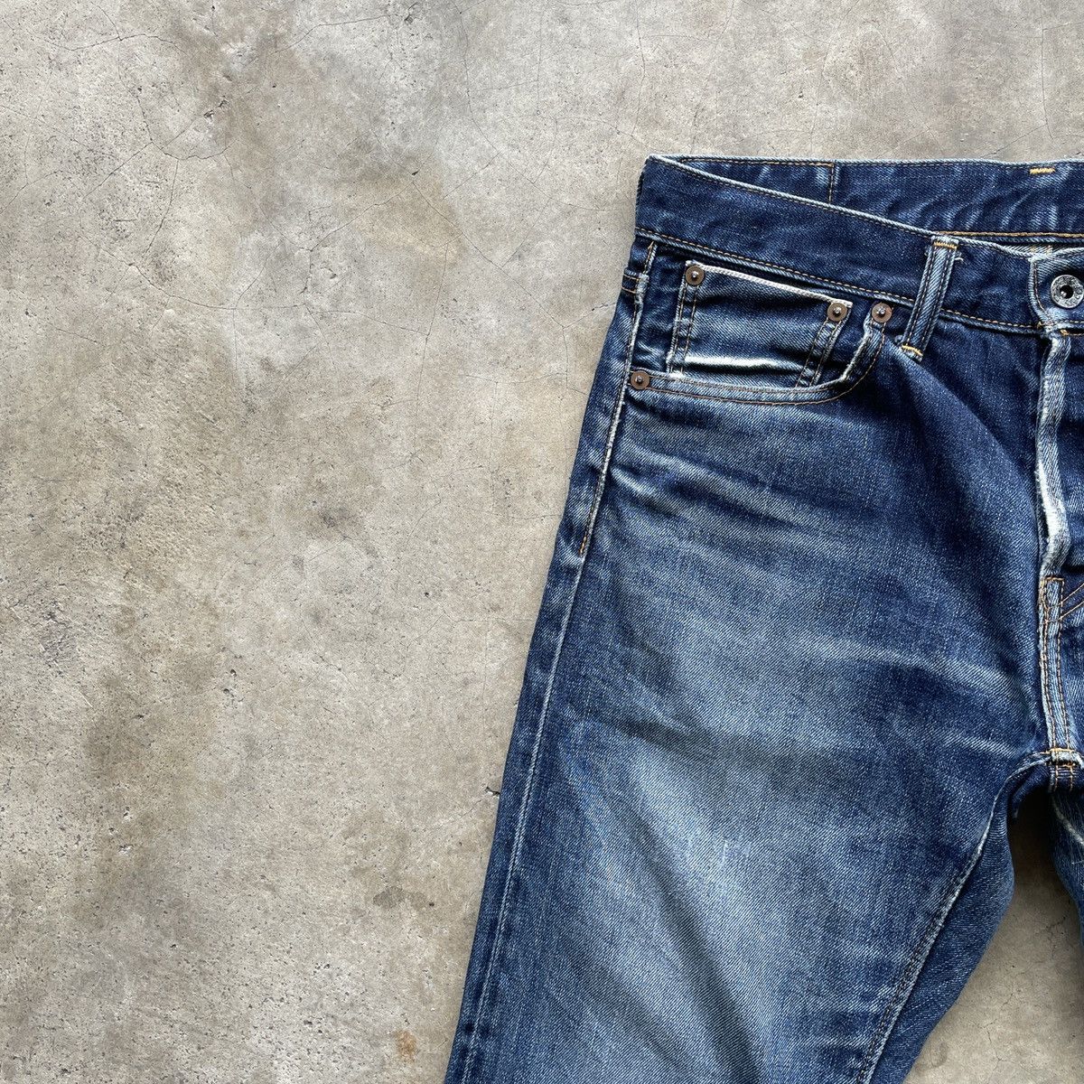 Edifice Japan Vintage EDIFICE Japan Faded Selvedge Denim Jeans Pants W30 Size US 30 / EU 46 - 5 Thumbnail