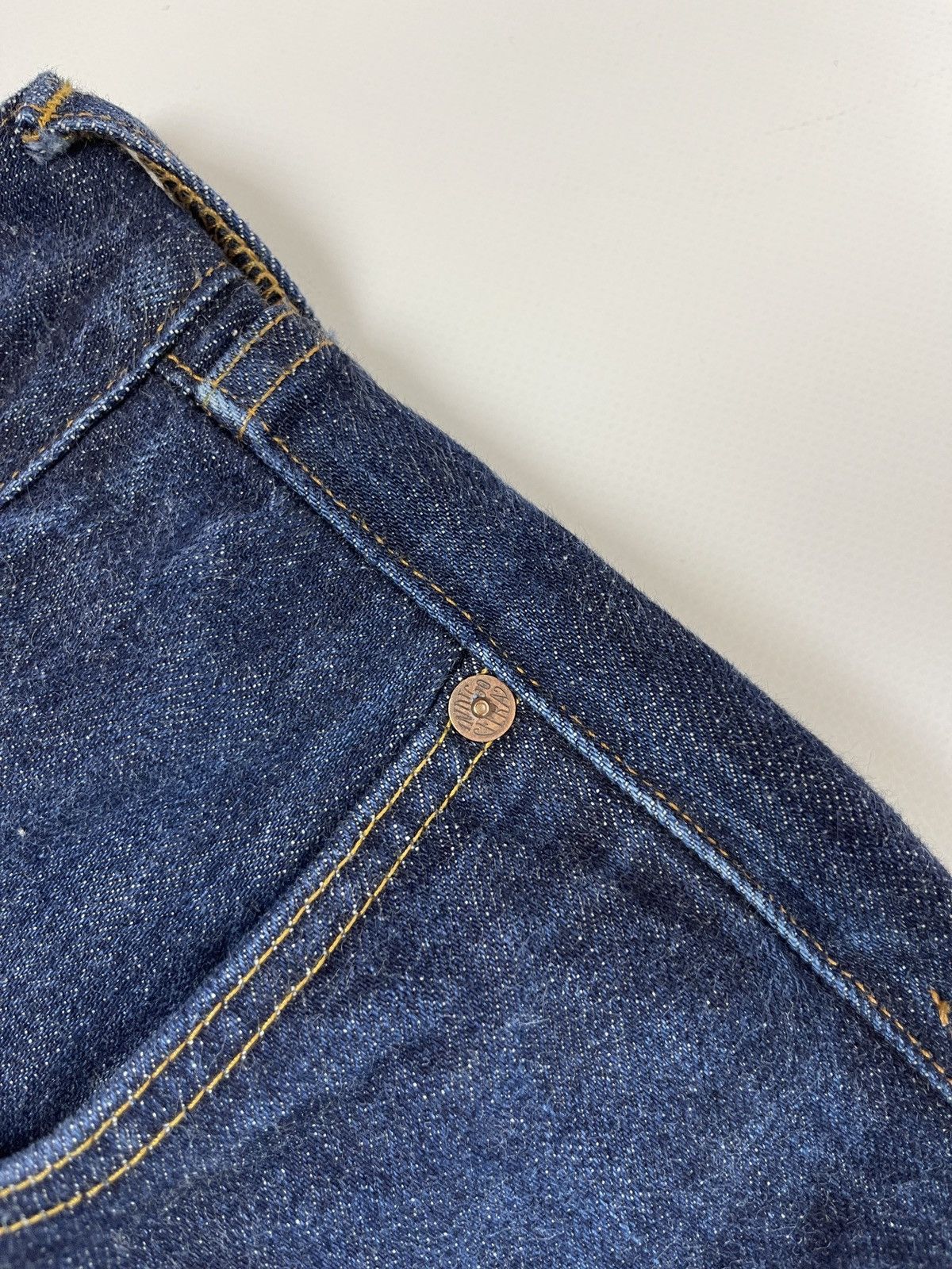 Indigofera Indigofera blue selvage denim jeans pants Size US 33 - 12 Thumbnail