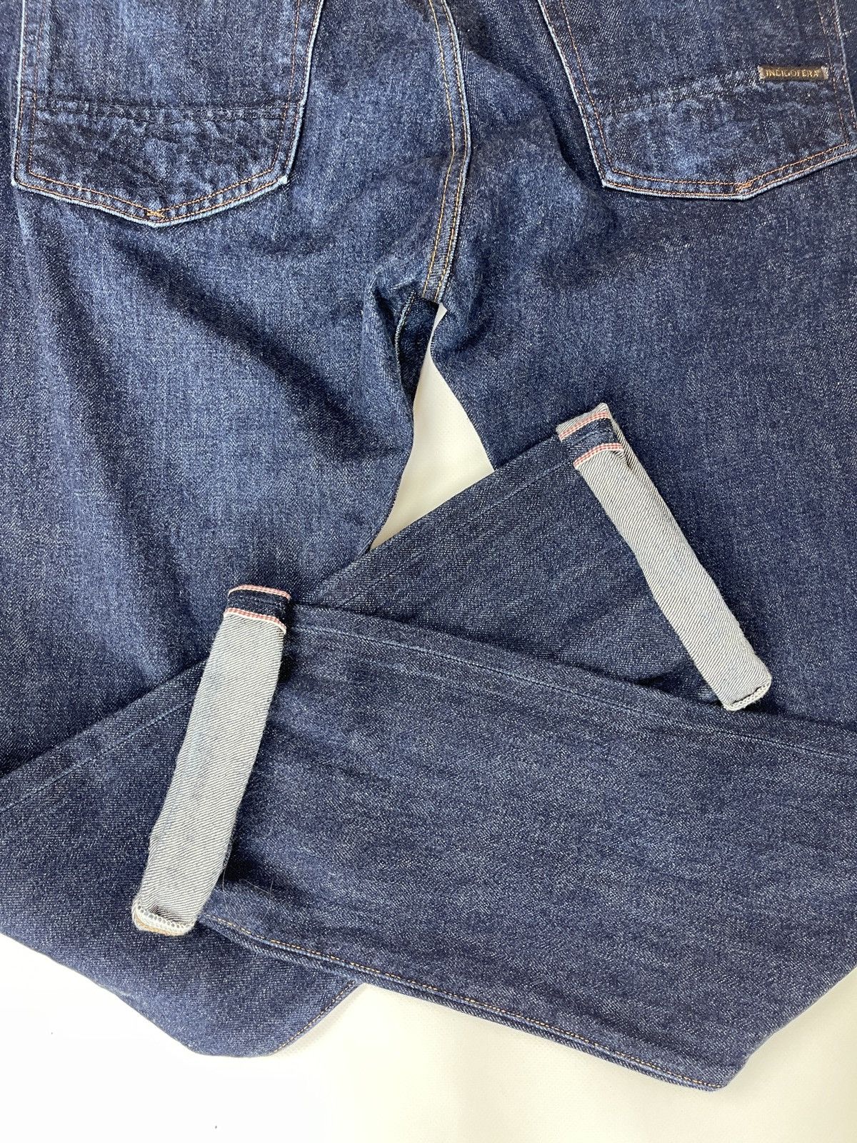 Indigofera Indigofera blue selvage denim jeans pants Size US 33 - 19 Thumbnail