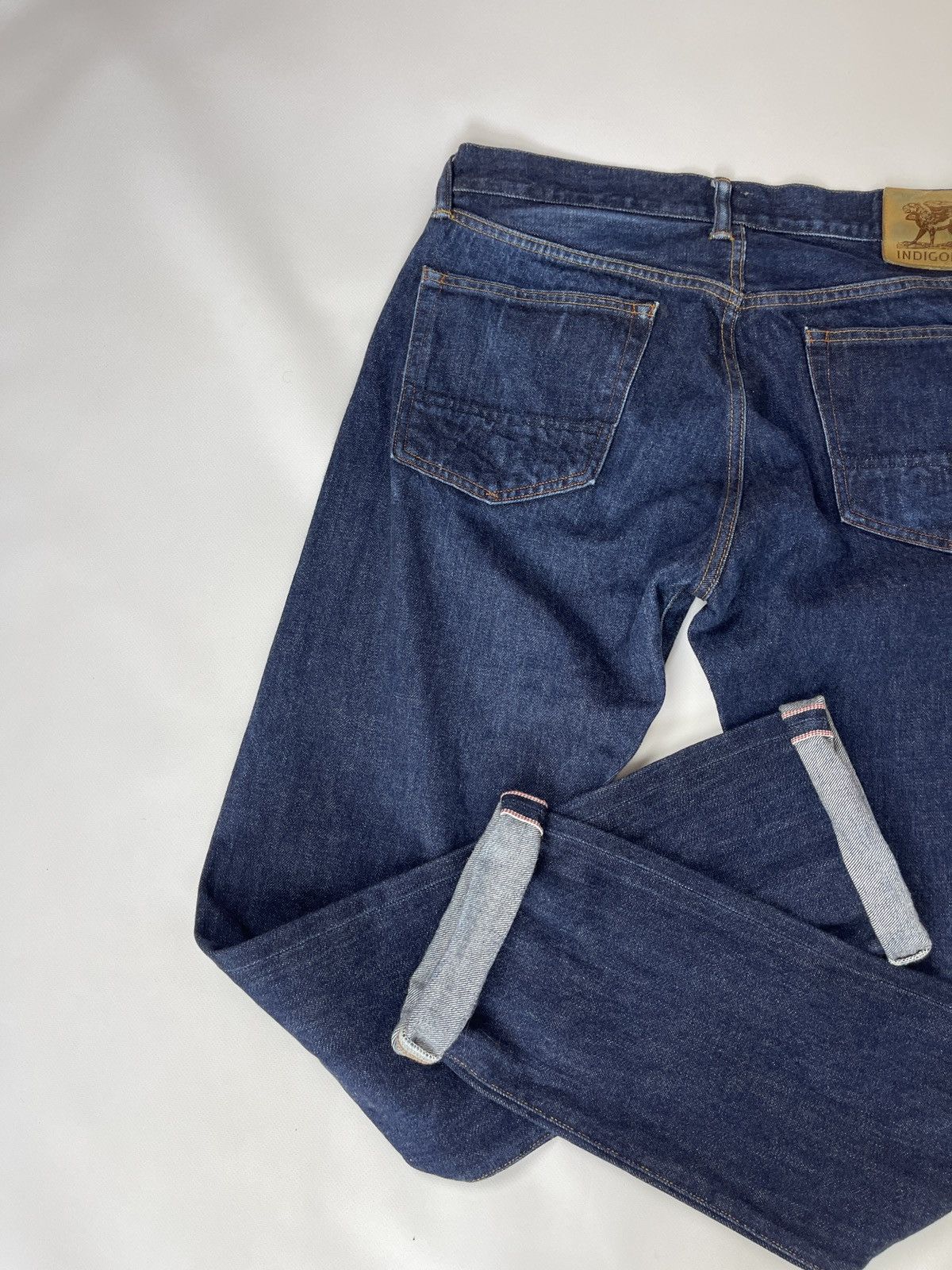 Indigofera Indigofera blue selvage denim jeans pants Size US 33 - 2 Thumbnail