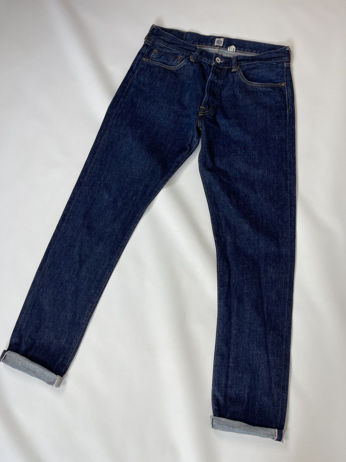 Indigofera Indigofera blue selvage denim jeans pants Size US 33 - 3 Thumbnail