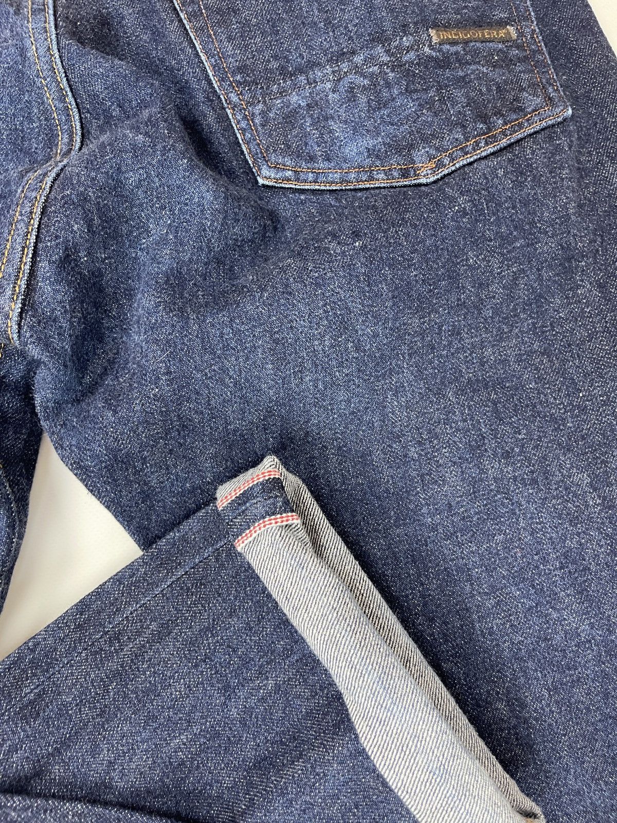 Indigofera Indigofera blue selvage denim jeans pants Size US 33 - 20 Thumbnail