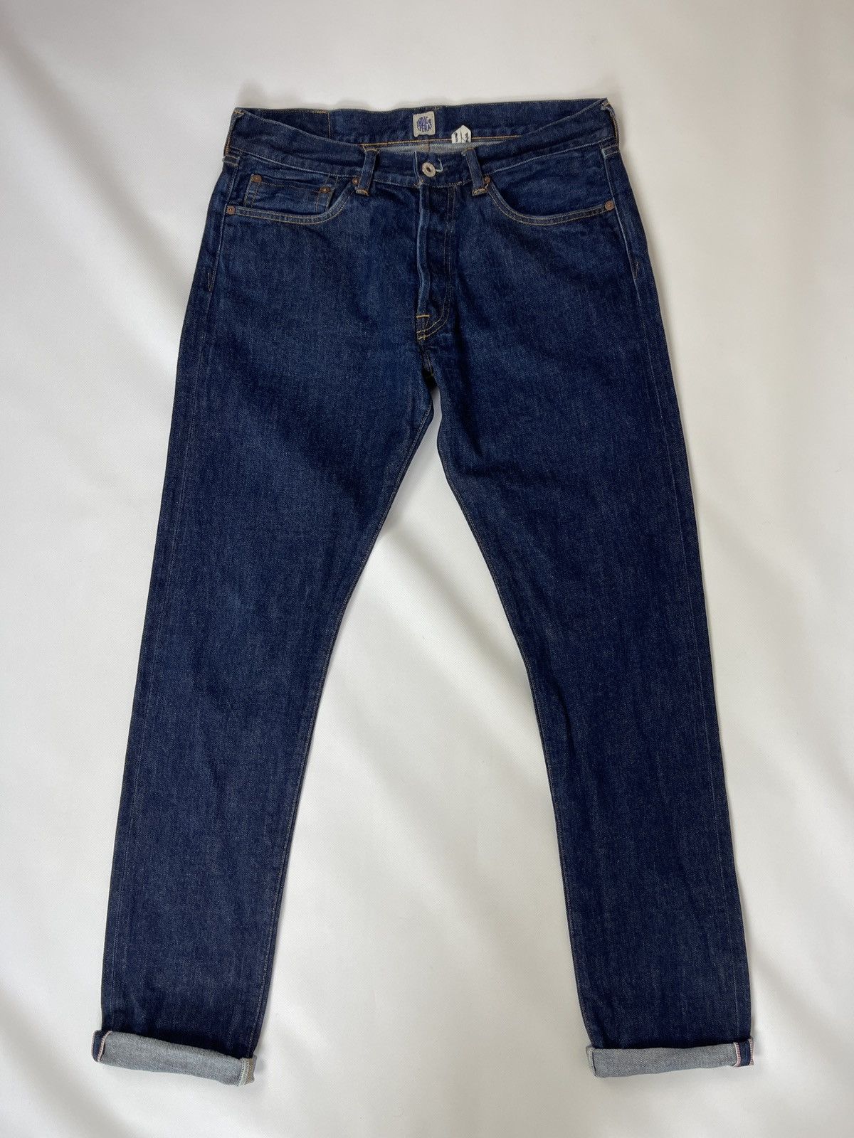 Indigofera Indigofera blue selvage denim jeans pants Size US 33 - 4 Thumbnail