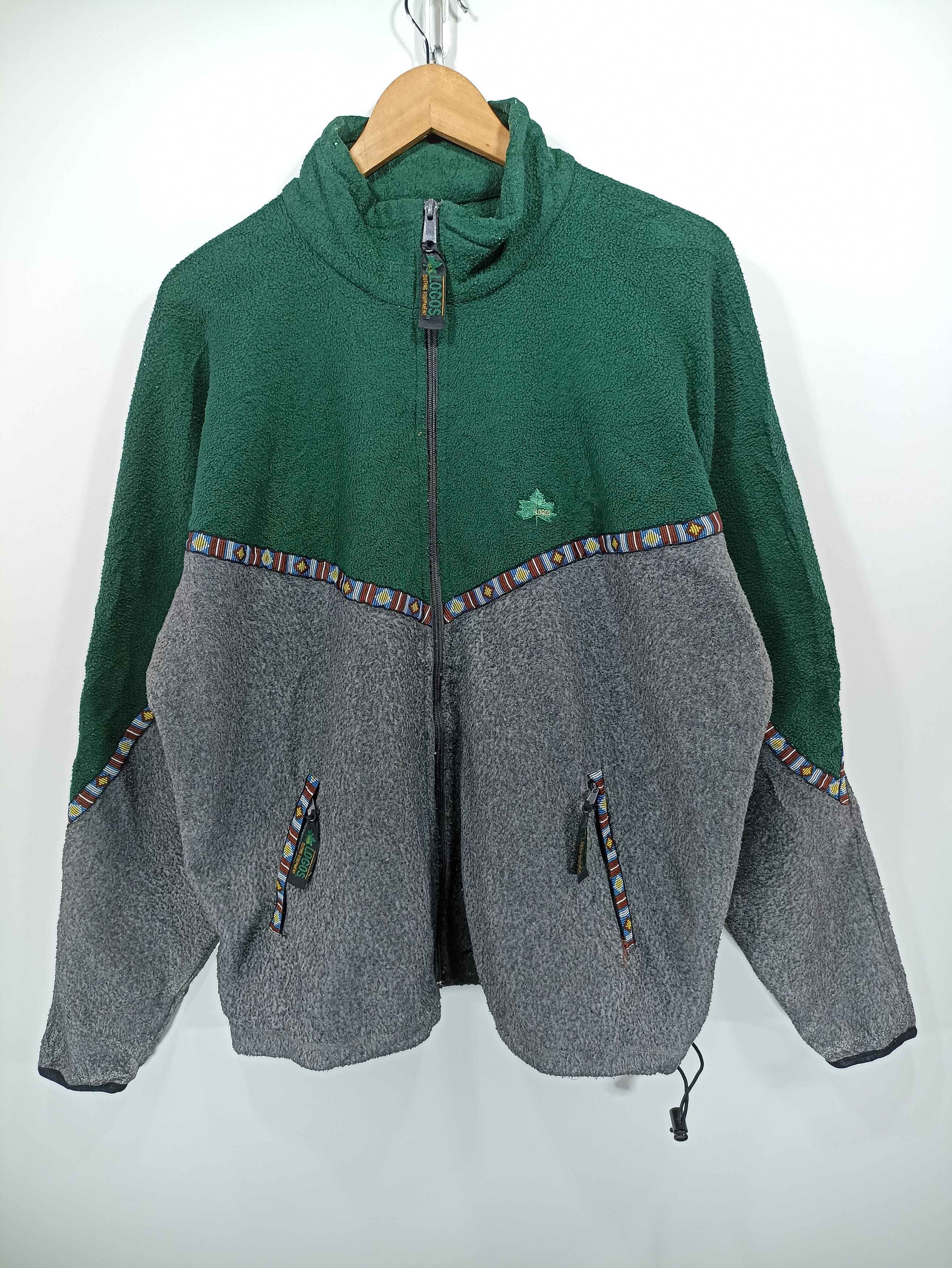 Japanese Brand × Vintage Vintage Logos Fleece Sweatshirt Zipper Size US L / EU 52-54 / 3 - 1 Thumbnail