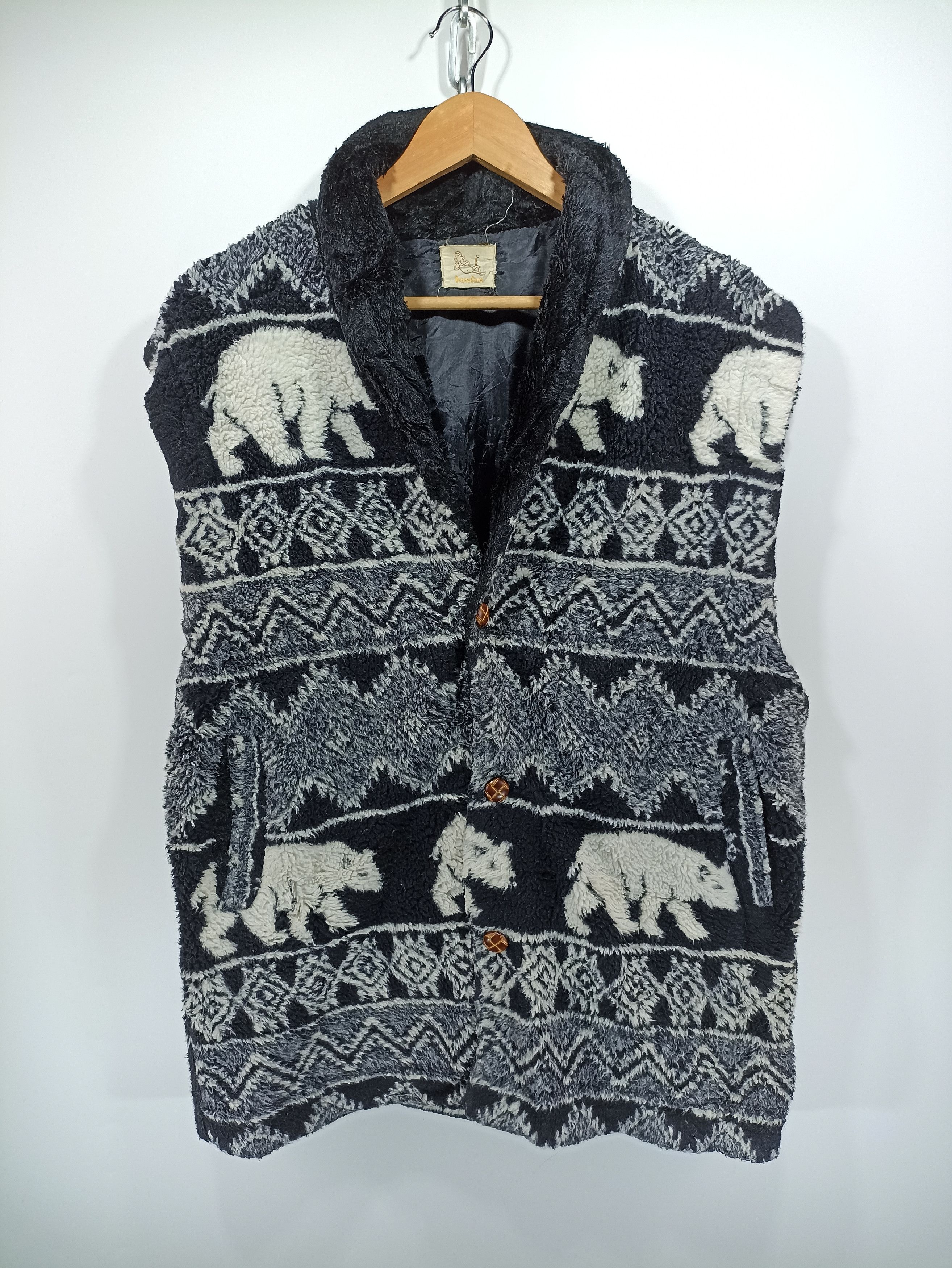 Japanese Brand × Vintage Vintage Sherpa Fleece Printed Size US L / EU 52-54 / 3 - 1 Thumbnail