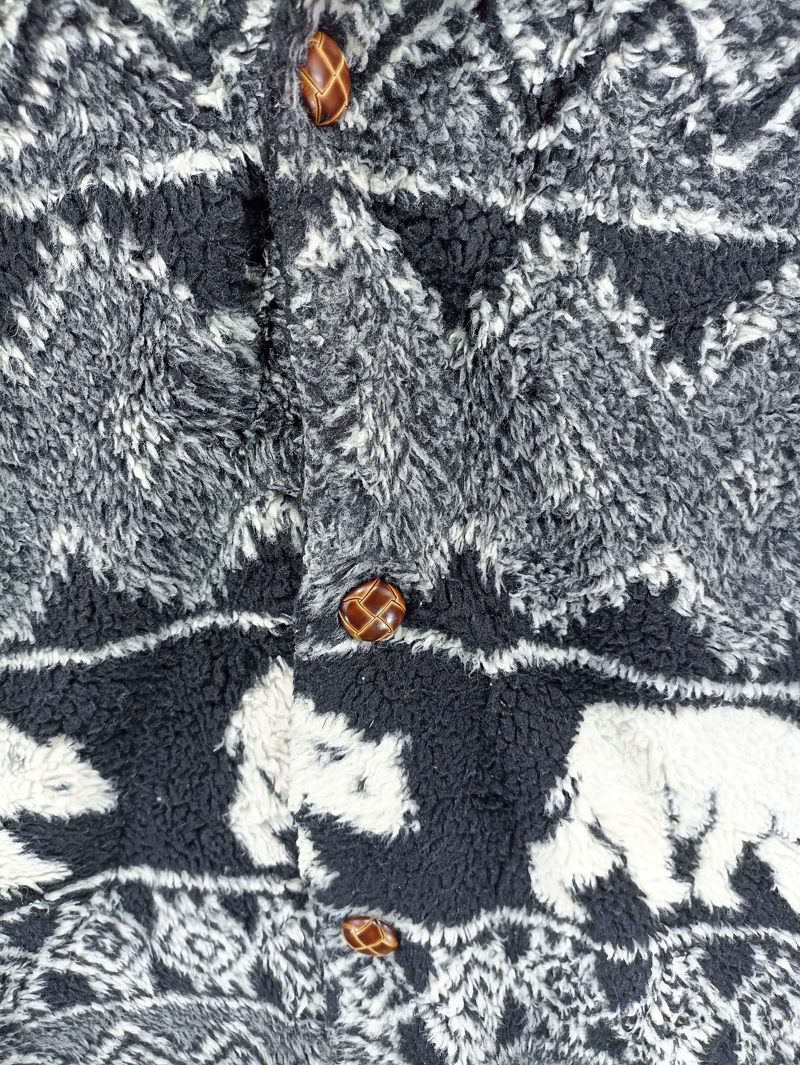 Japanese Brand × Vintage Vintage Sherpa Fleece Printed Size US L / EU 52-54 / 3 - 3 Thumbnail