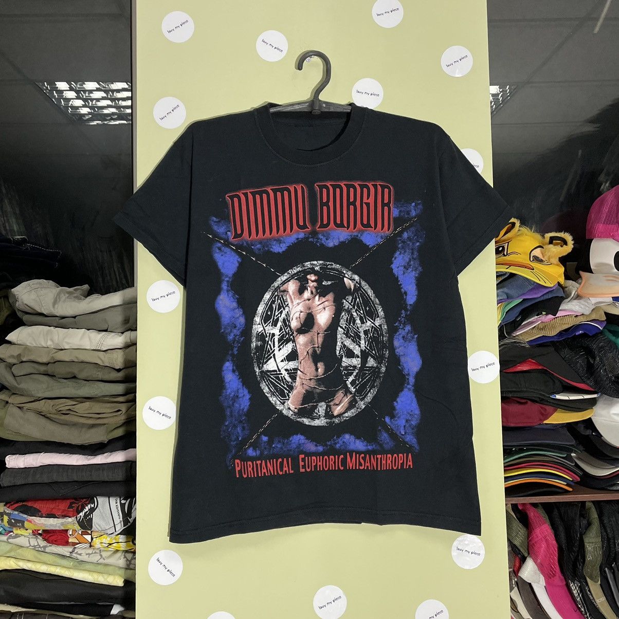 image of Band Tees x Vintage 666 Y2K Evil Dead Skulls Dead Face Horror Creep Tee in Black (Size Medium)