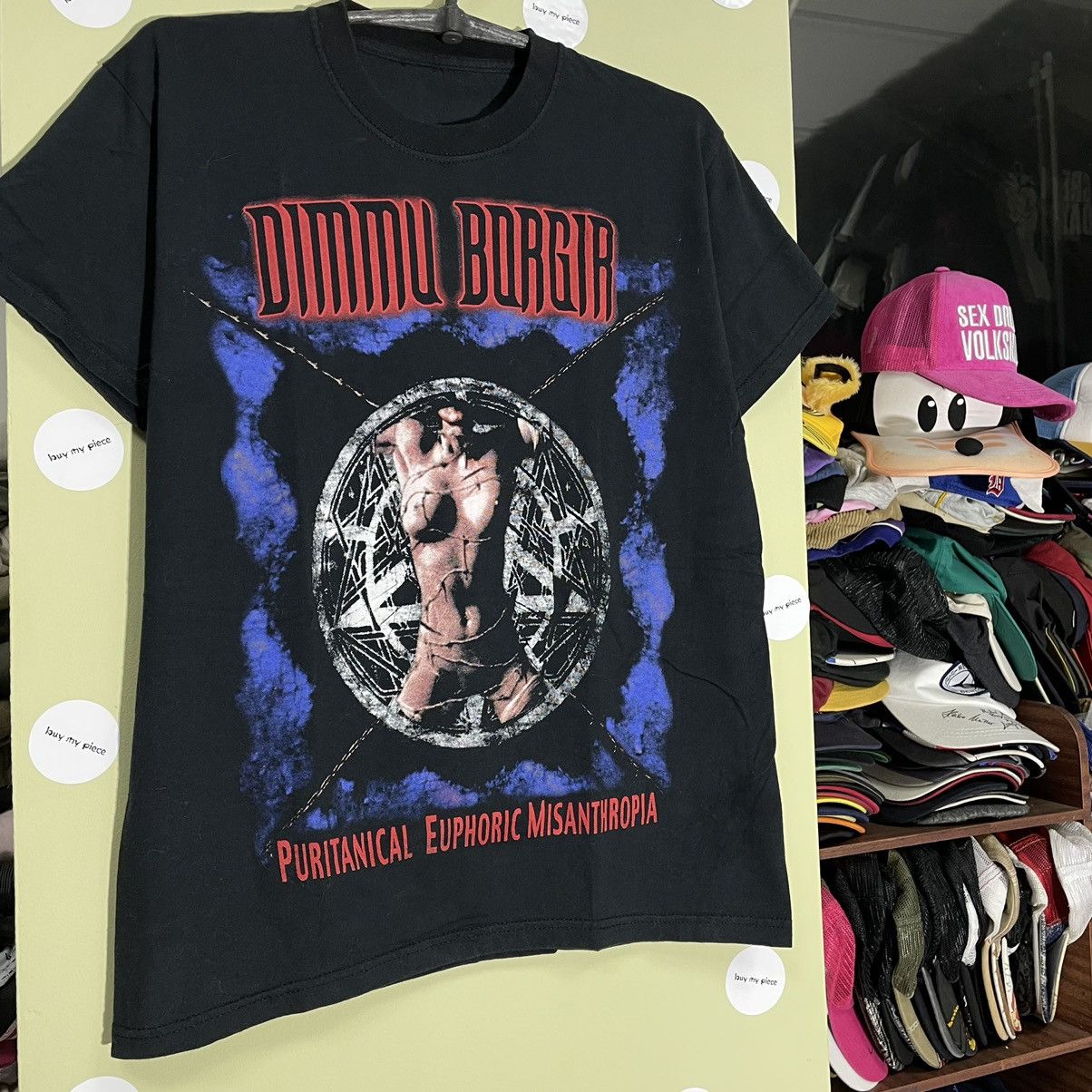 Vintage Vintage Y2K Band Graphic Tee Occult Punk Dark Aesthetic M Size US M / EU 48-50 / 2 - 2 Thumbnail