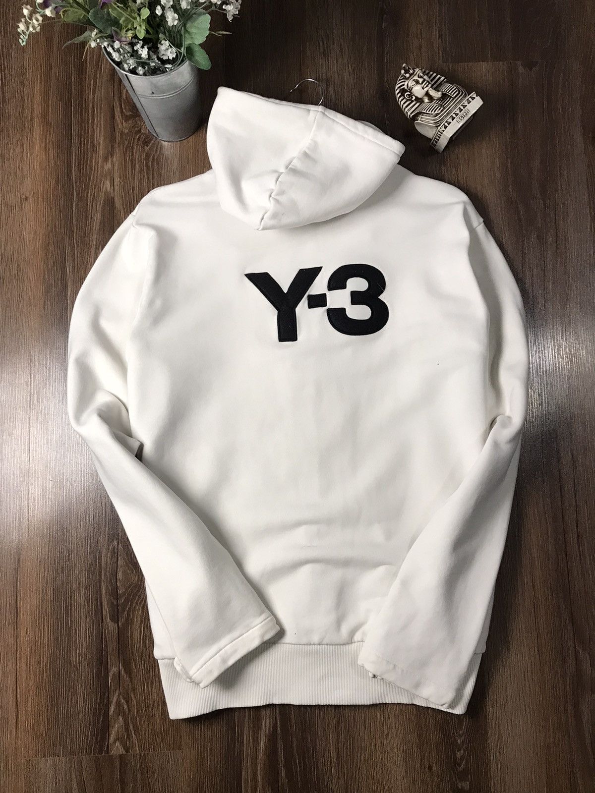 Japanese Brand × Y-3 × Yohji Yamamoto Vintage Y-3 Adidas white zip hoodie Size US XL / EU 56 / 4 - 1 Thumbnail