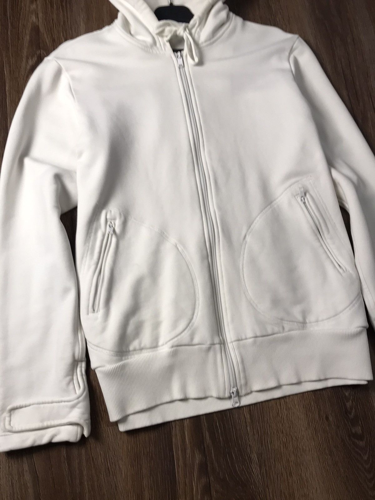 Japanese Brand × Y-3 × Yohji Yamamoto Vintage Y-3 Adidas white zip hoodie Size US XL / EU 56 / 4 - 11 Thumbnail