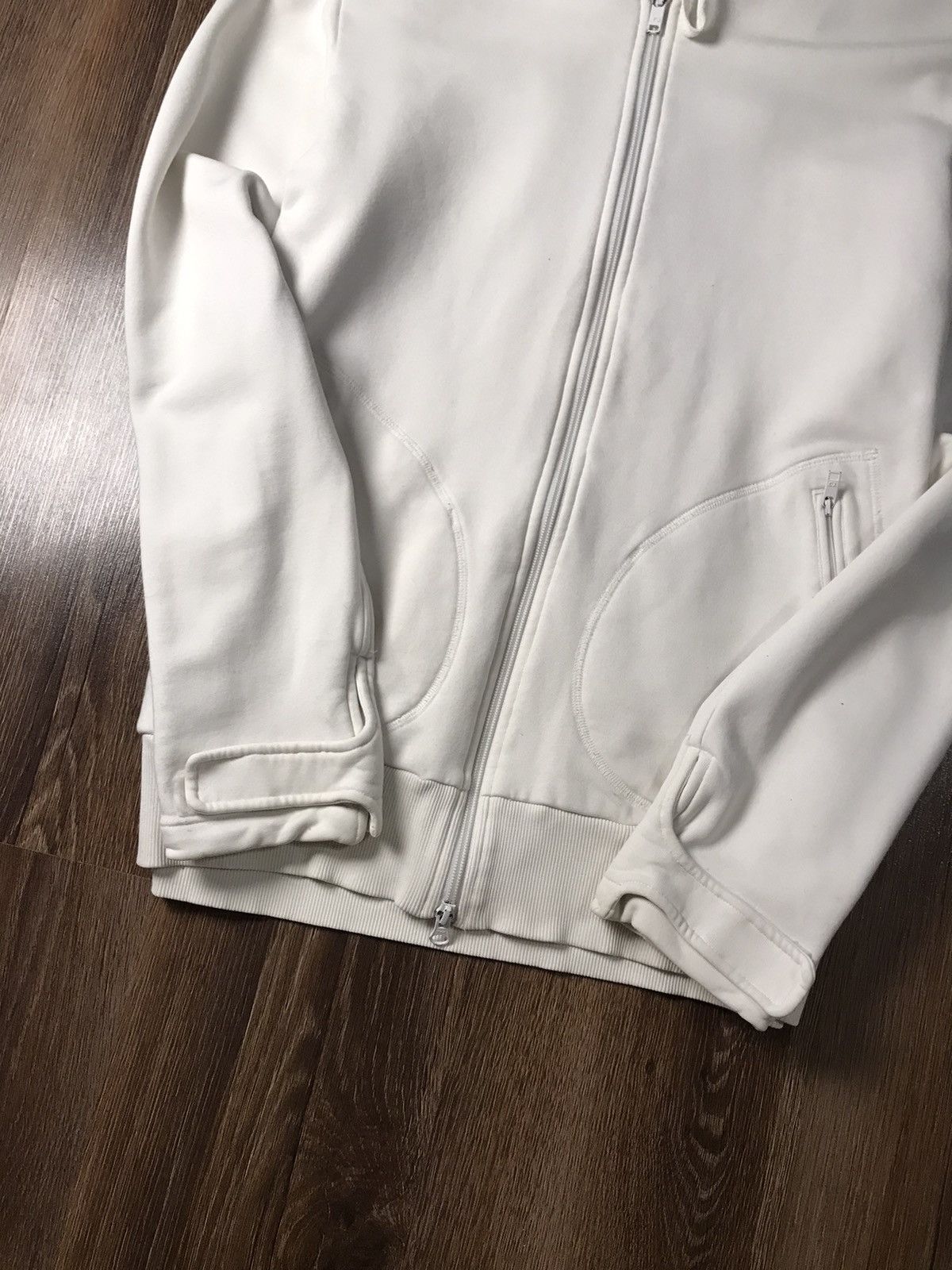 Japanese Brand × Y-3 × Yohji Yamamoto Vintage Y-3 Adidas white zip hoodie Size US XL / EU 56 / 4 - 10 Thumbnail