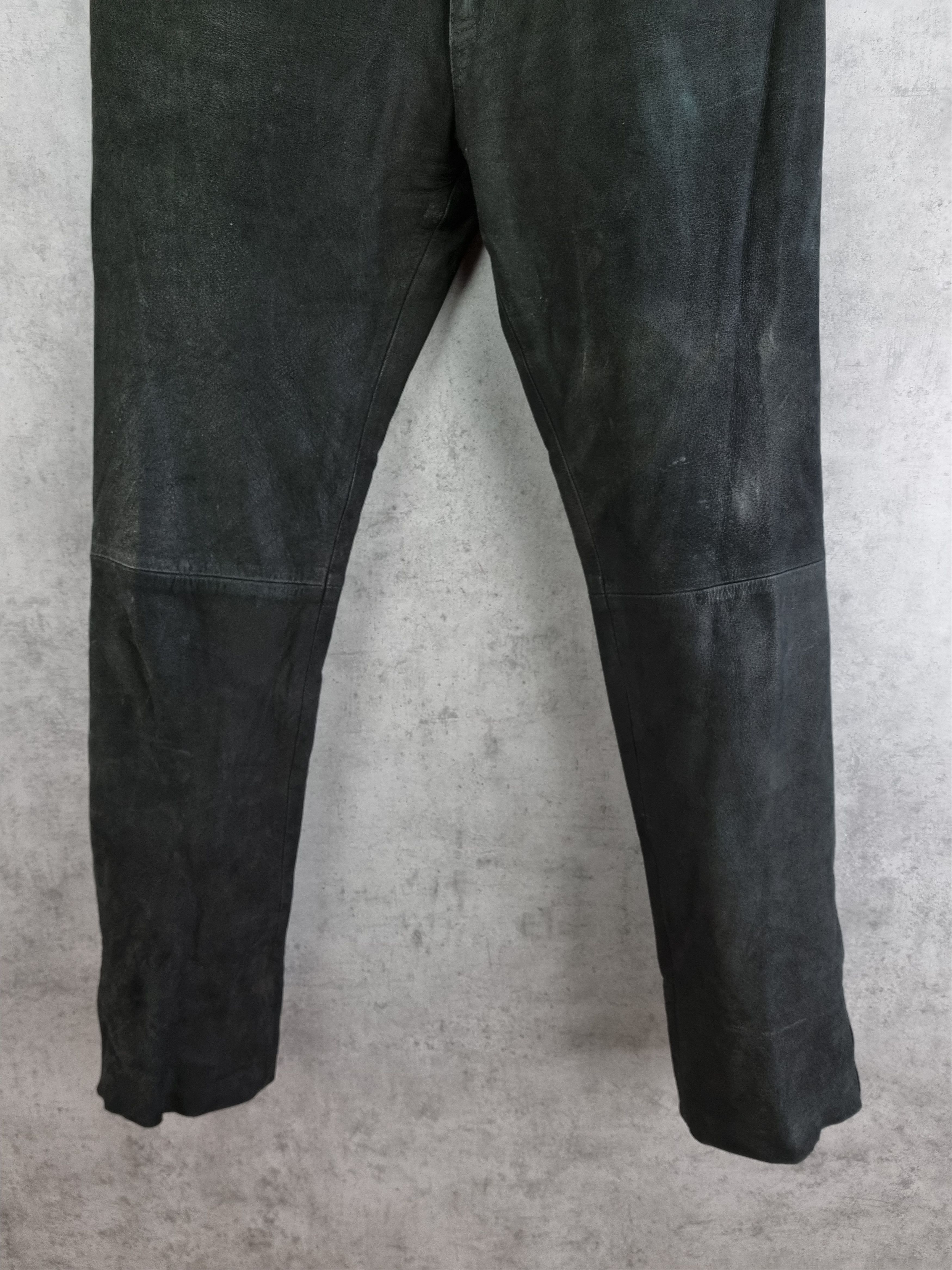 Vintage Unique 90s Suede Leather Vintage Biker Pants Size US 36 / EU 52 - 5 Thumbnail