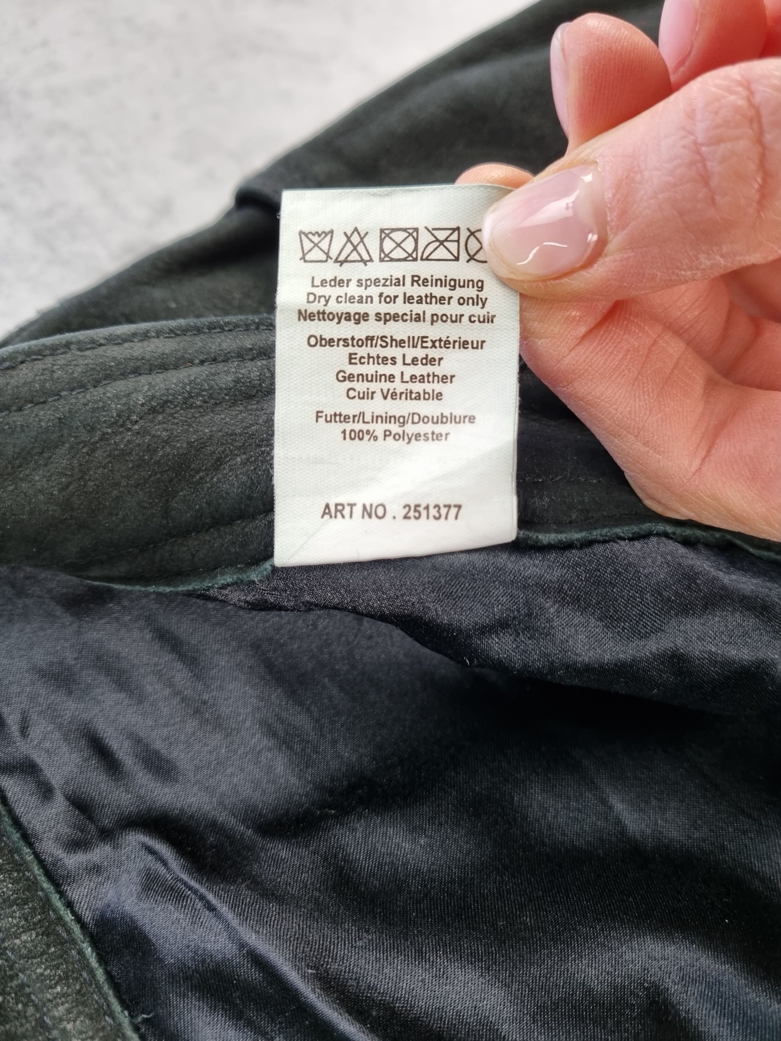 Vintage Unique 90s Suede Leather Vintage Biker Pants Size US 36 / EU 52 - 7 Thumbnail