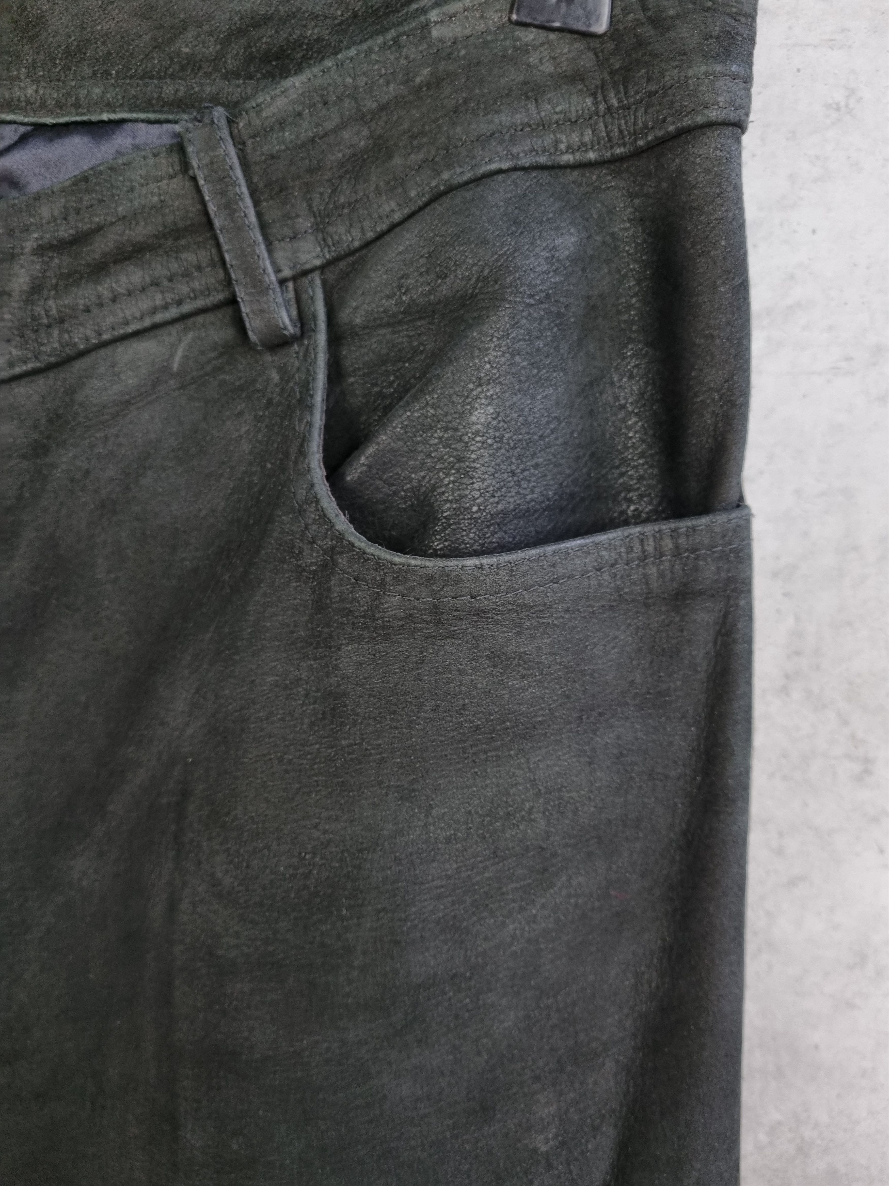 Vintage Unique 90s Suede Leather Vintage Biker Pants Size US 36 / EU 52 - 9 Thumbnail