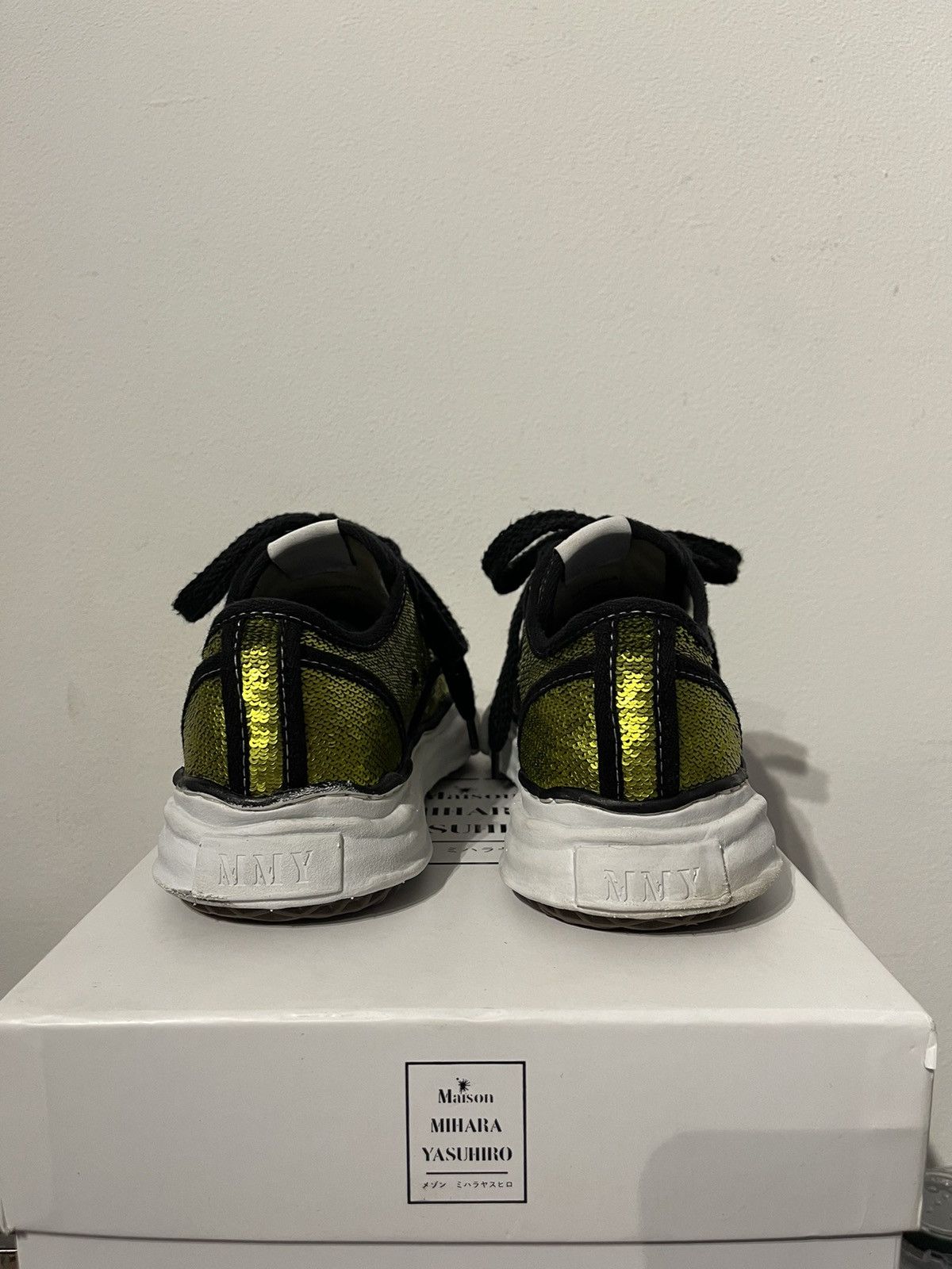 Maison MIHARA YASUHIRO Maison Mihara Yasuhiro Sequin Lime OG Sole Sneakers Size US 8.5 / EU 41-42 - 4 Thumbnail