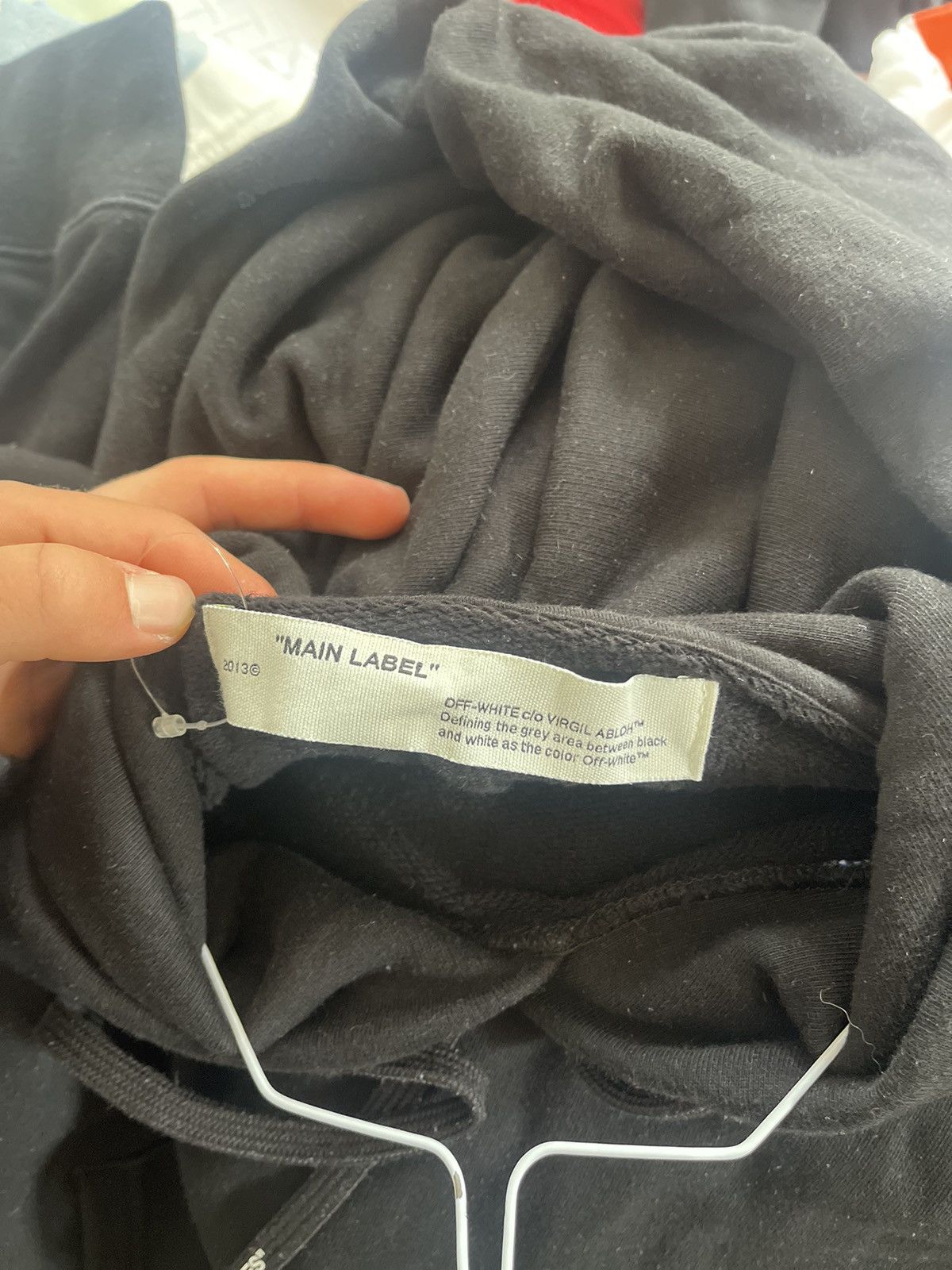Off-White Off white unfinished hoodie Size US M / EU 48-50 / 2 - 11 Thumbnail