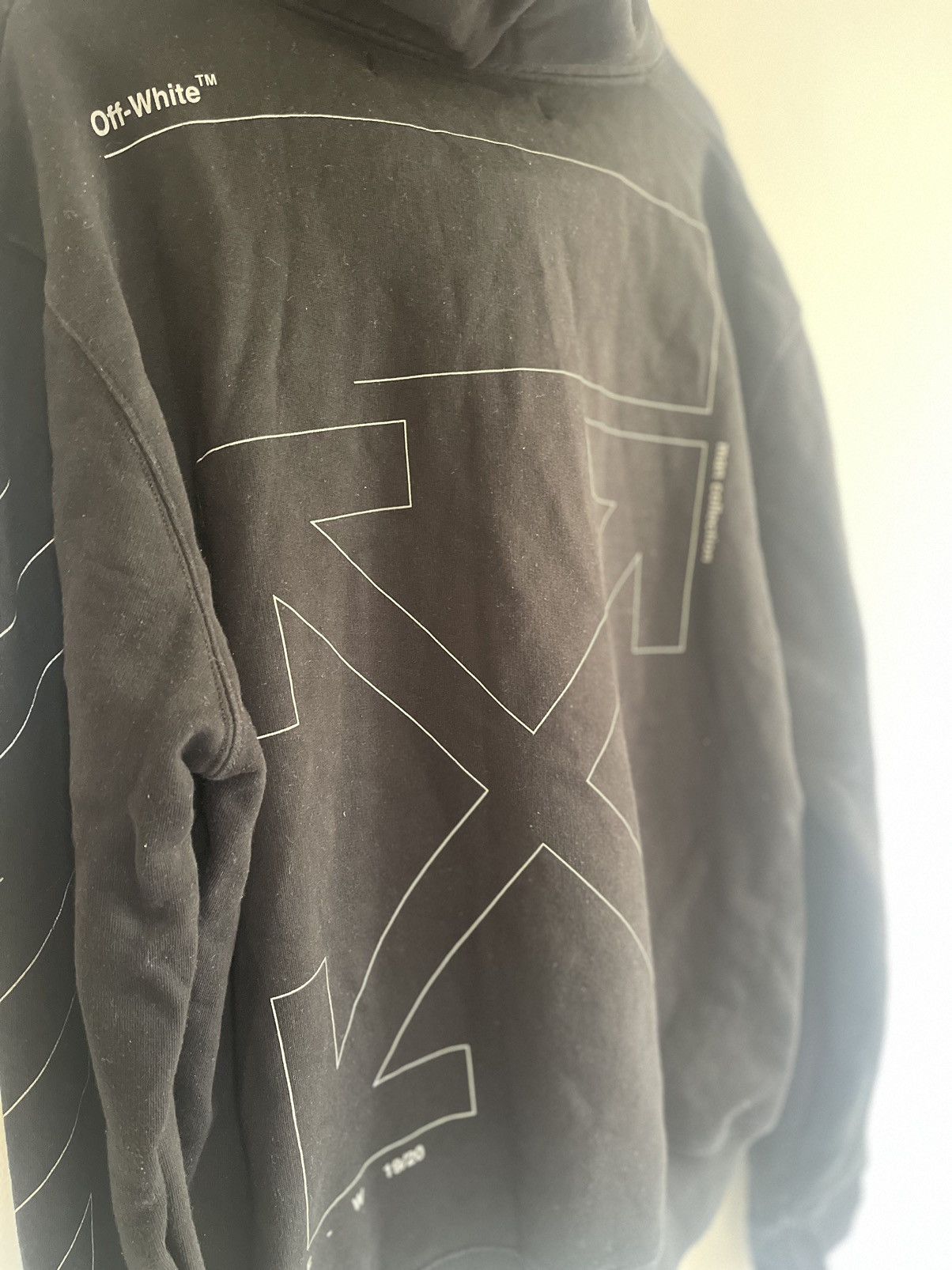 Off-White Off white unfinished hoodie Size US M / EU 48-50 / 2 - 10 Thumbnail