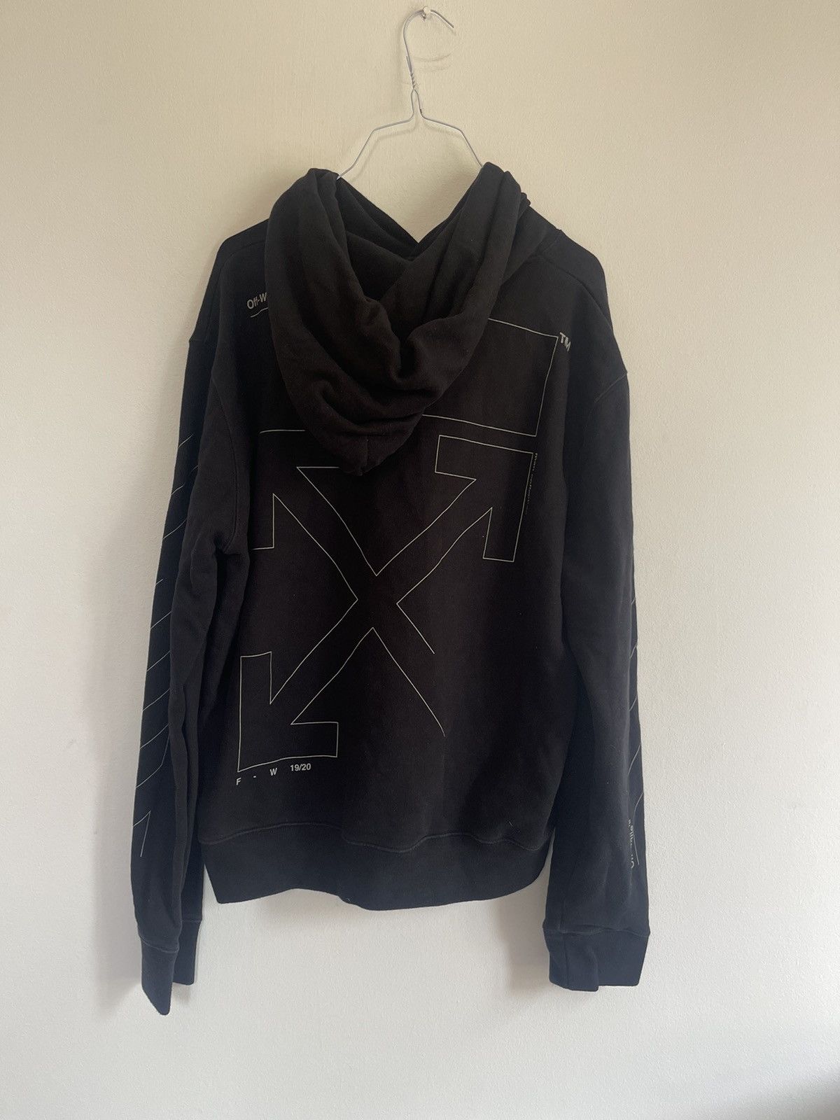Off-White Off white unfinished hoodie Size US M / EU 48-50 / 2 - 8 Thumbnail
