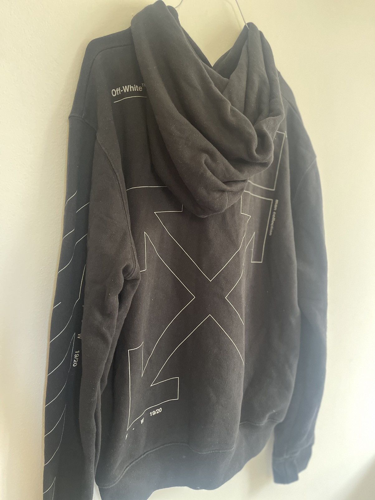 Off-White Off white unfinished hoodie Size US M / EU 48-50 / 2 - 9 Thumbnail