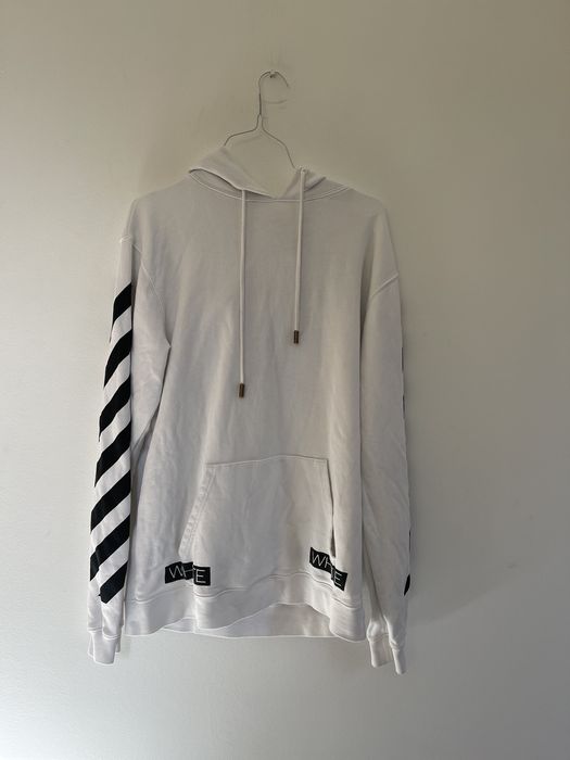 Off white best sale blue collar hoodie
