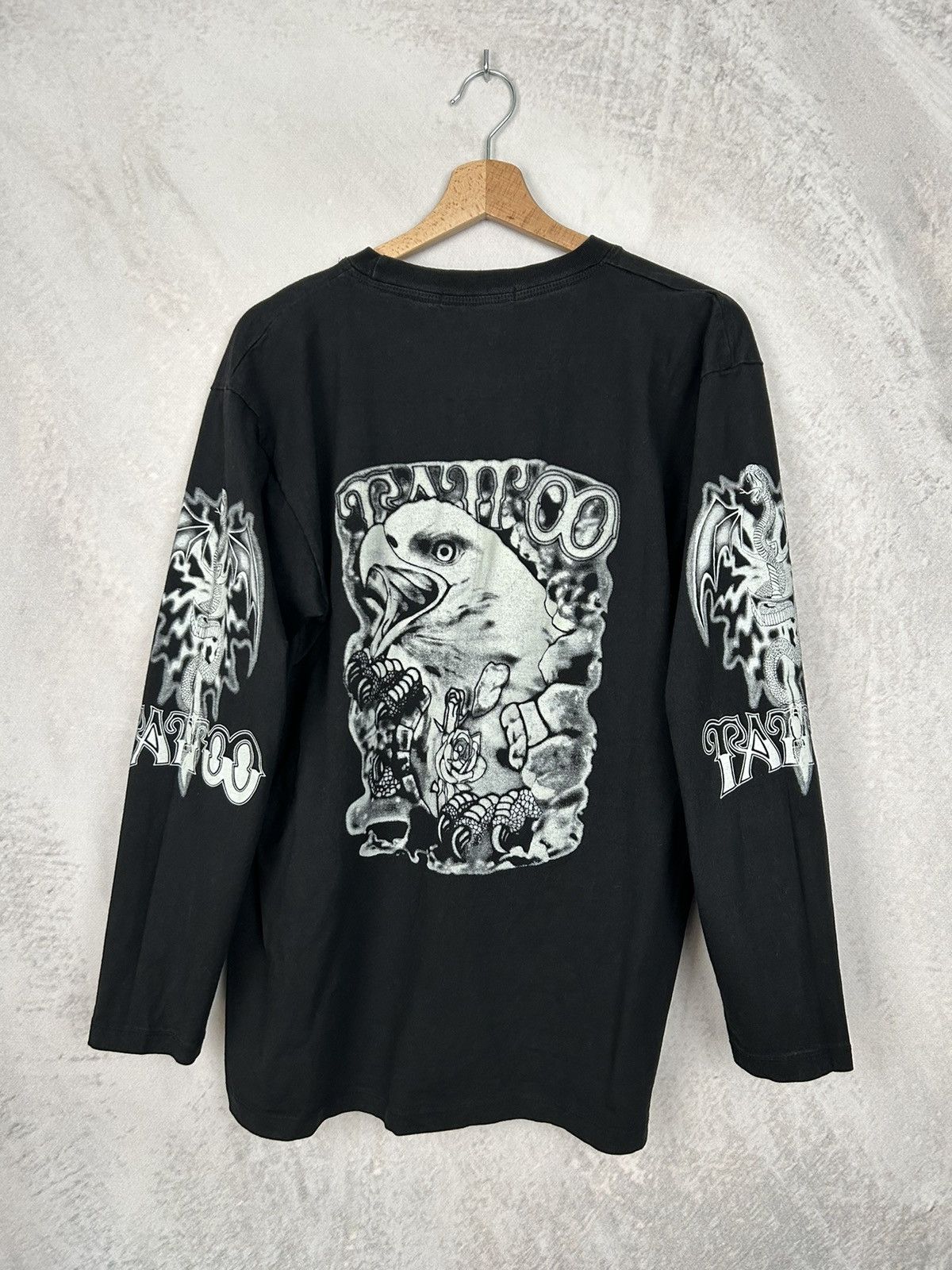 Vintage Vintage Y2K Tattoo Punk Rock Longsleeve Alternative Grunge Size US L / EU 52-54 / 3 - 2 Thumbnail
