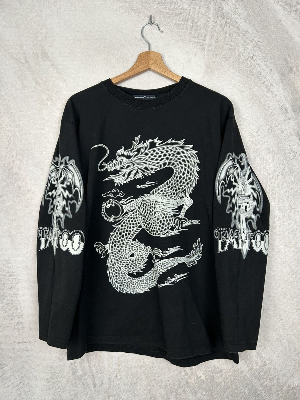 Vintage Vintage Y2K Tattoo Punk Rock Longsleeve Alternative Grunge Size US L / EU 52-54 / 3 - 1 Thumbnail