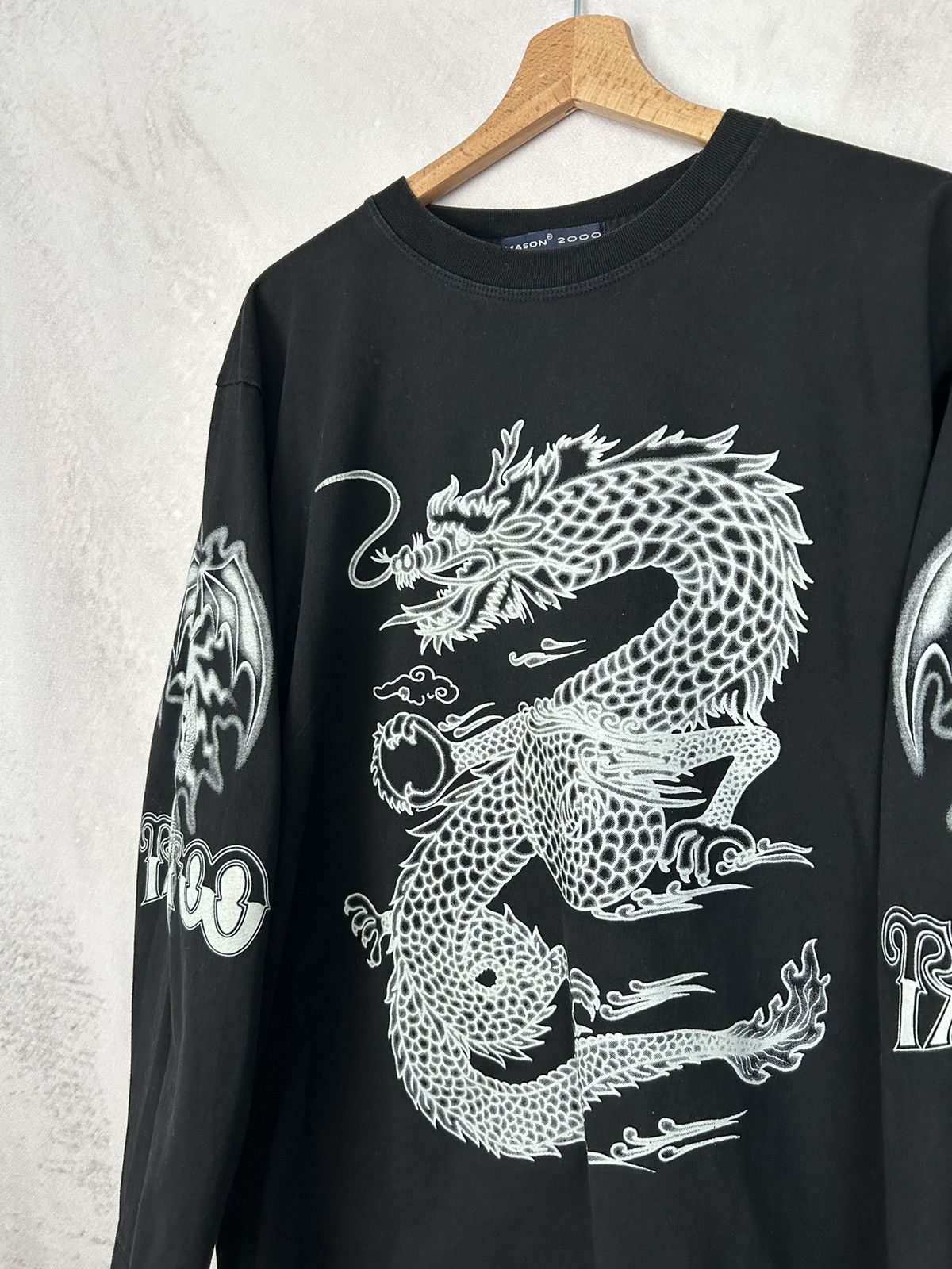 Vintage Vintage Y2K Tattoo Punk Rock Longsleeve Alternative Grunge Size US L / EU 52-54 / 3 - 4 Thumbnail