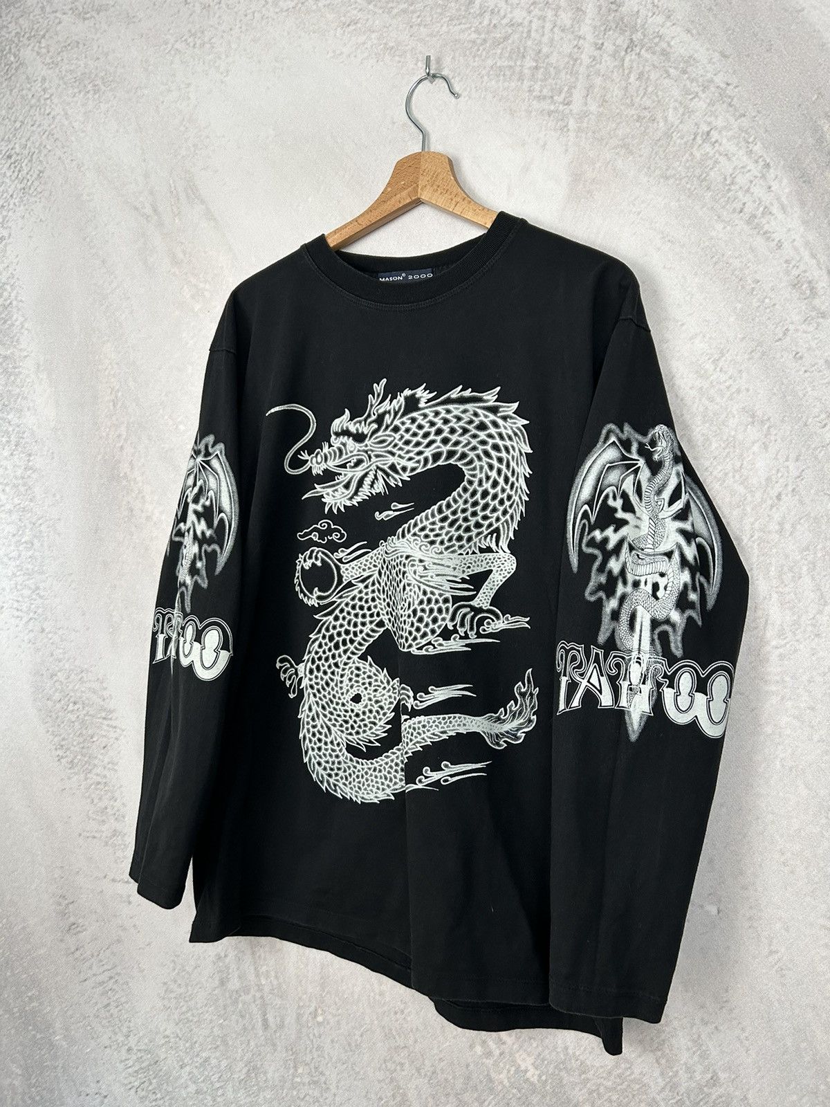 Vintage Vintage Y2K Tattoo Punk Rock Longsleeve Alternative Grunge Size US L / EU 52-54 / 3 - 3 Thumbnail