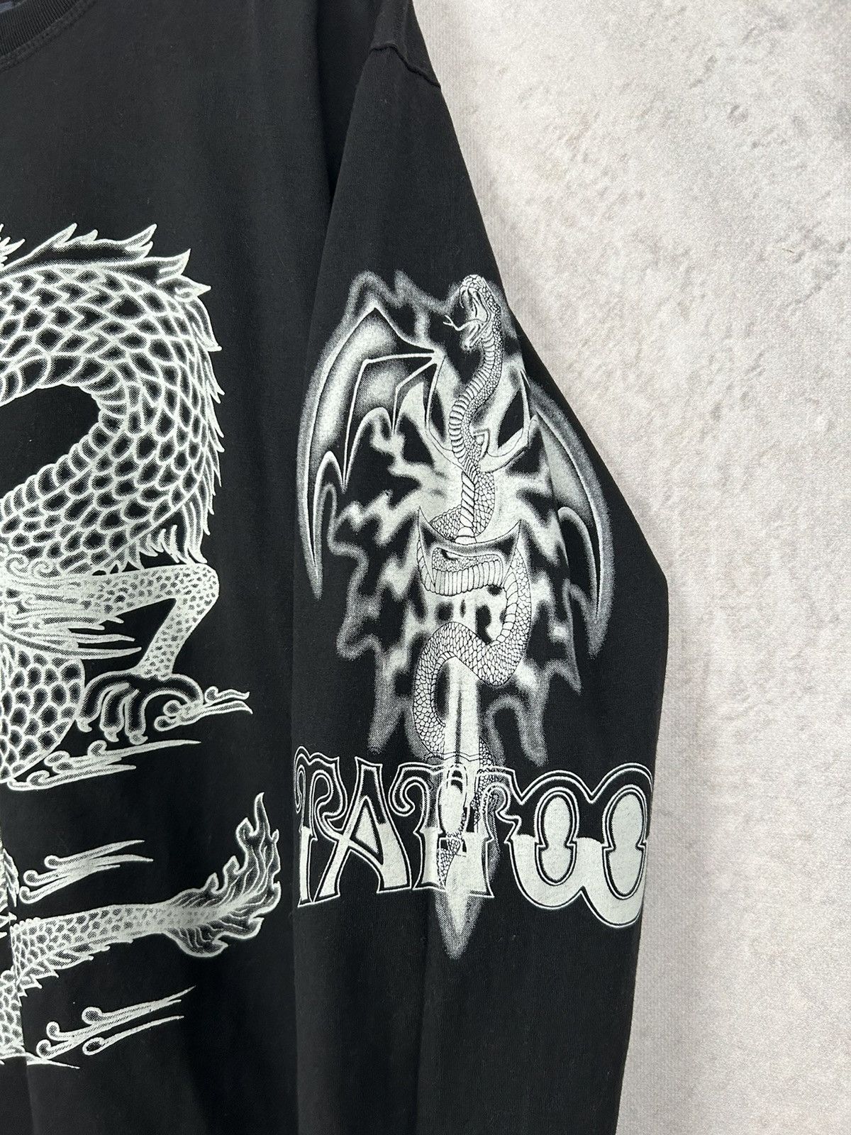 Vintage Vintage Y2K Tattoo Punk Rock Longsleeve Alternative Grunge Size US L / EU 52-54 / 3 - 5 Thumbnail