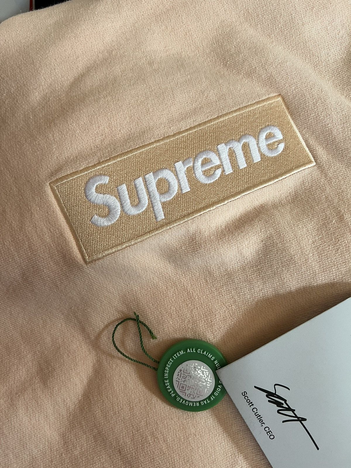 Supreme Supreme Box Logo Hoodie Peach Size US XL / EU 56 / 4 - 3 Thumbnail