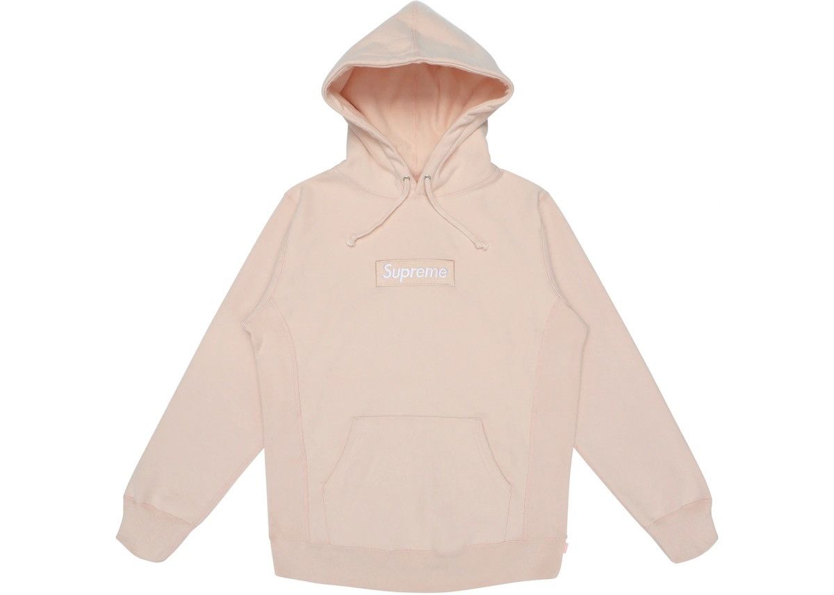Supreme Supreme Box Logo Hoodie Peach Size US XL / EU 56 / 4 - 1 Thumbnail